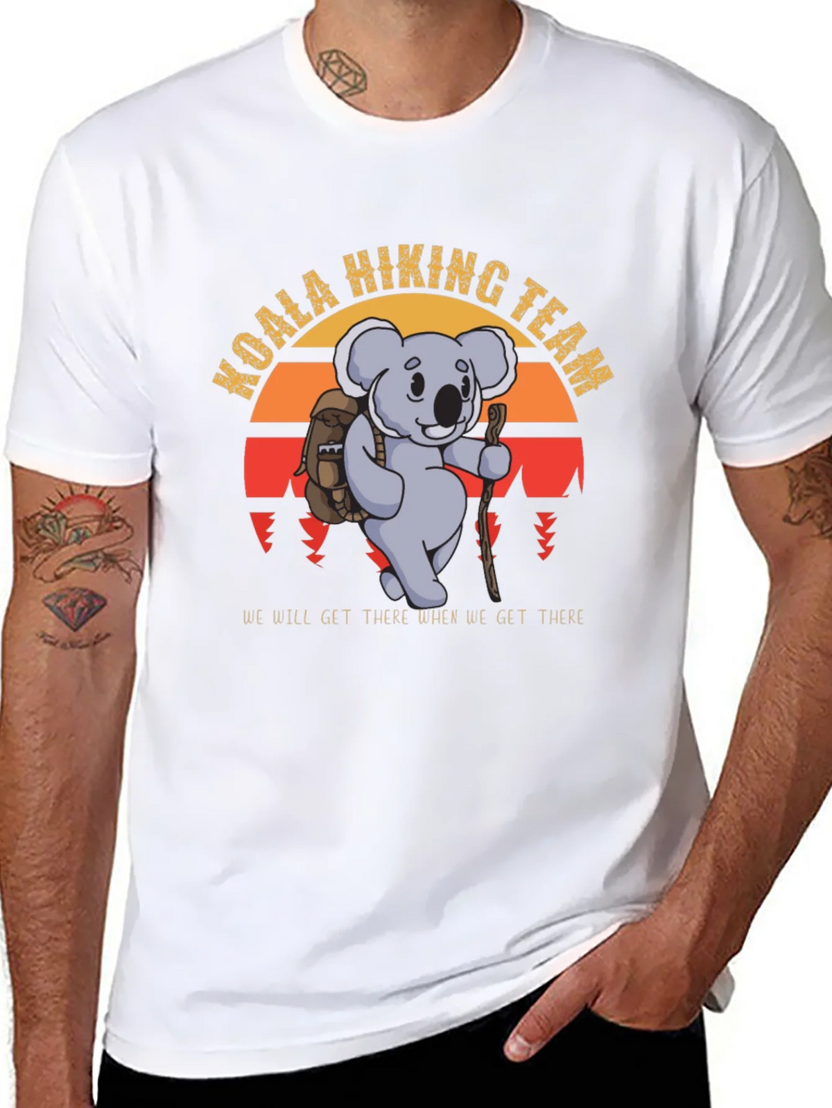 Koala Hiking Team Black T-Shirt product image 7