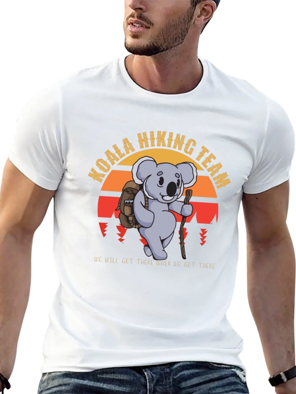 Koala Hiking Team Black T-Shirt product image 12