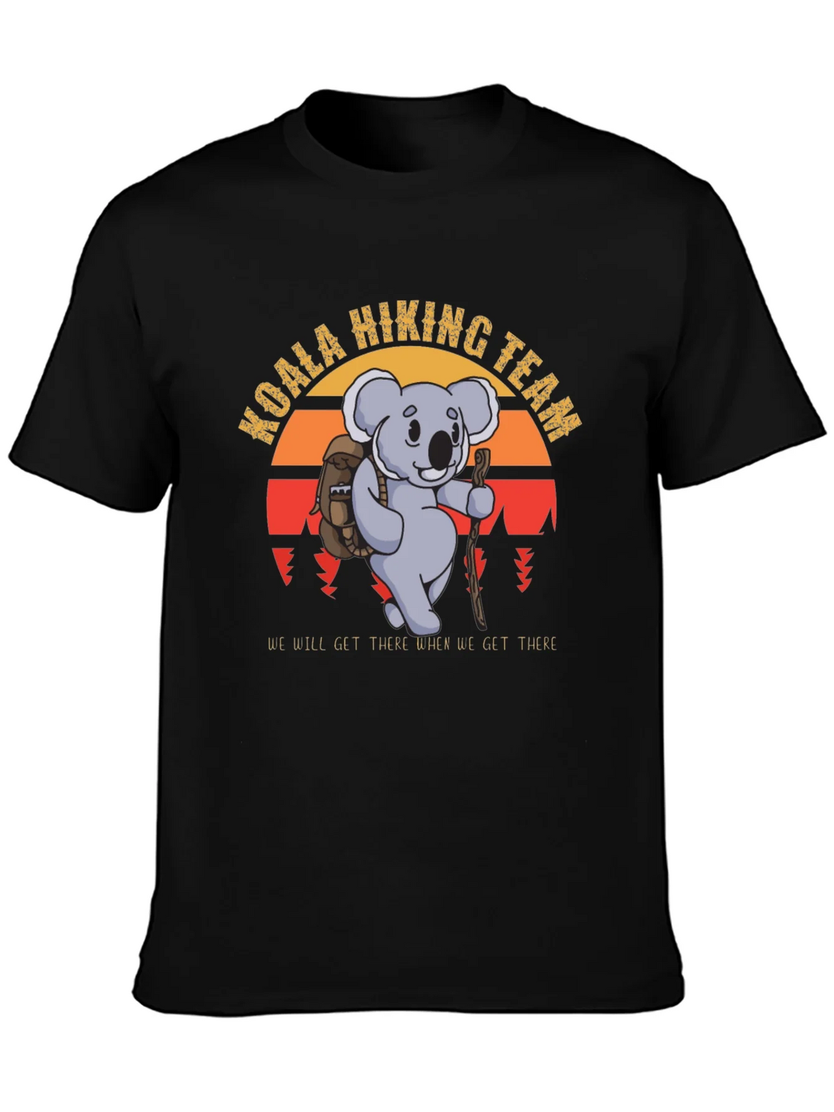 Koala Hiking Team Black T-Shirt product image 3