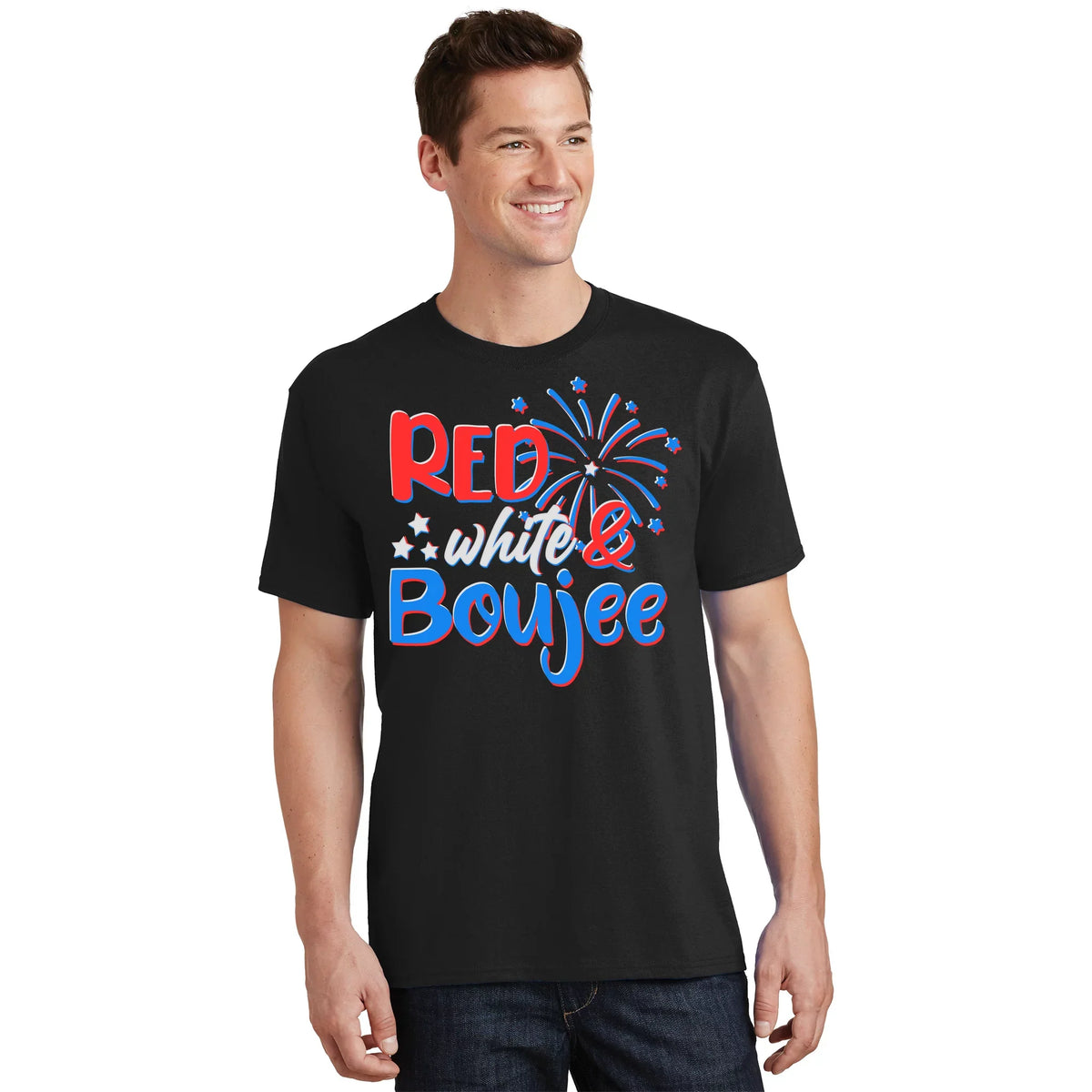 Red White And Boujee 4th of July Fireworks T-Shirt product image 1