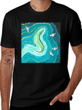 Reptile River Graphic Tee - Mens Black T-Shirt product image 1