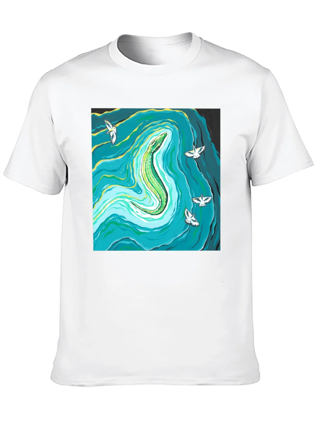 Reptile River Graphic Tee - Mens Black T-Shirt product image 9