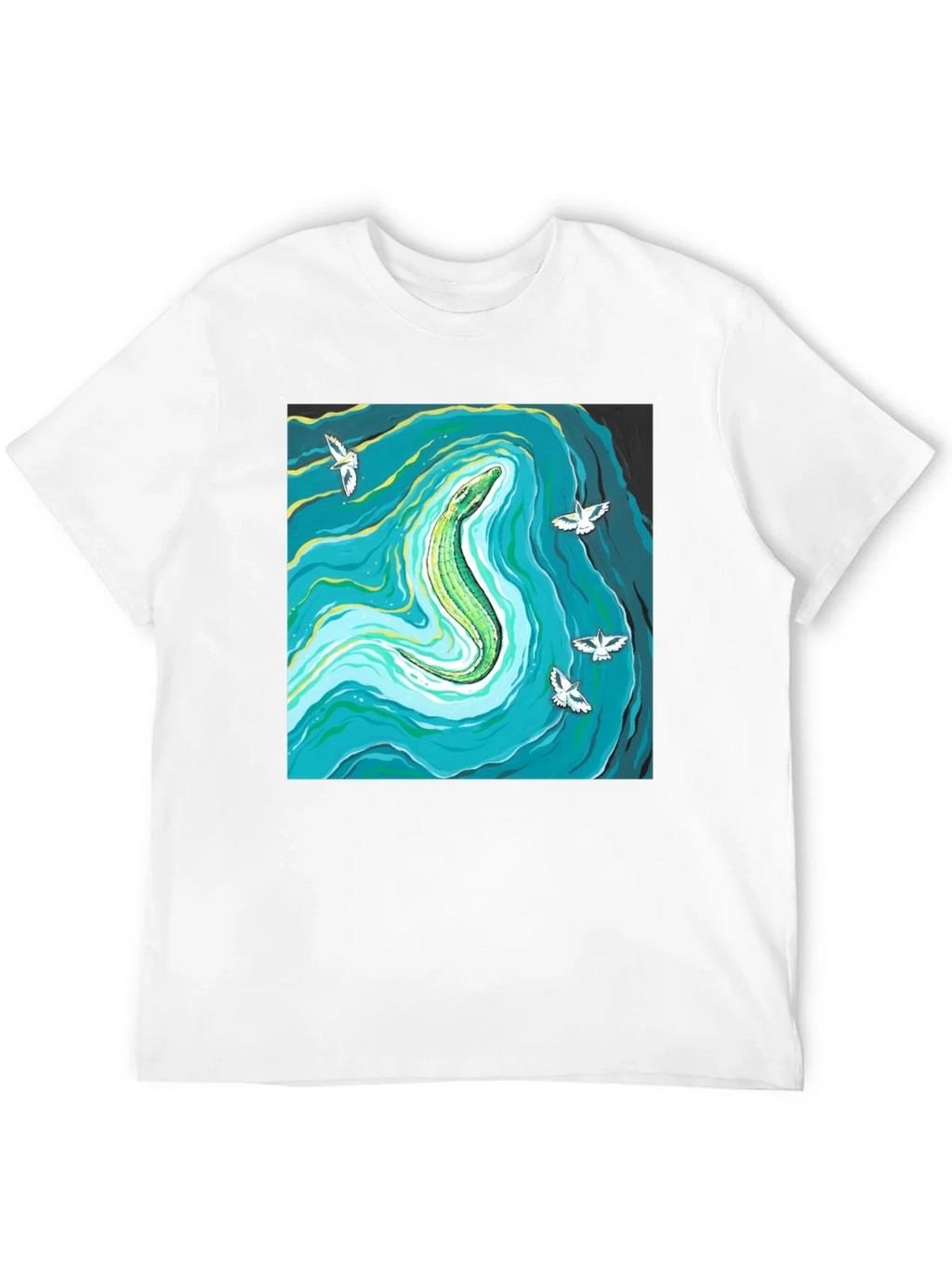 Reptile River Graphic Tee - Mens Black T-Shirt product image 11