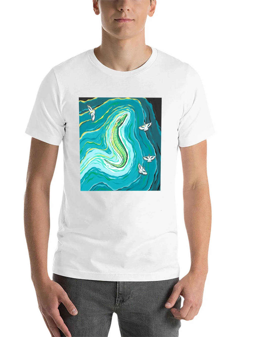 Reptile River Graphic Tee - Mens Black T-Shirt product image 10