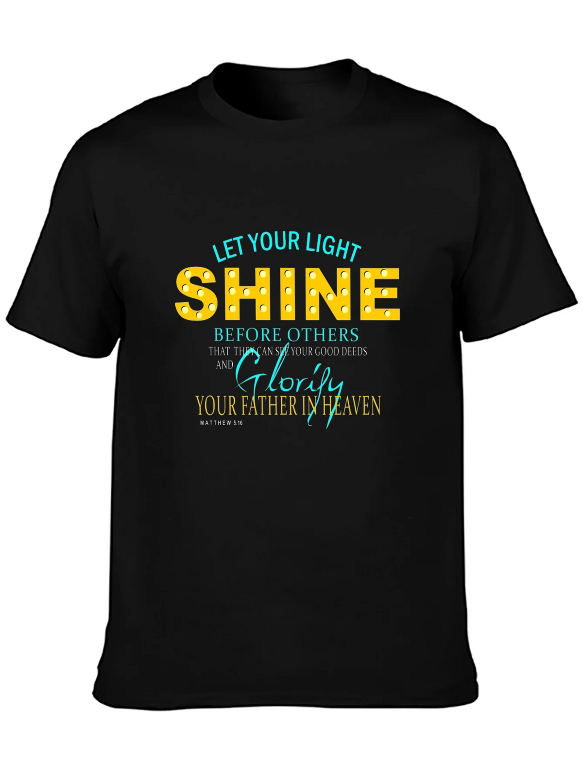 Let Your Light Shine Christian T-Shirt product image 3