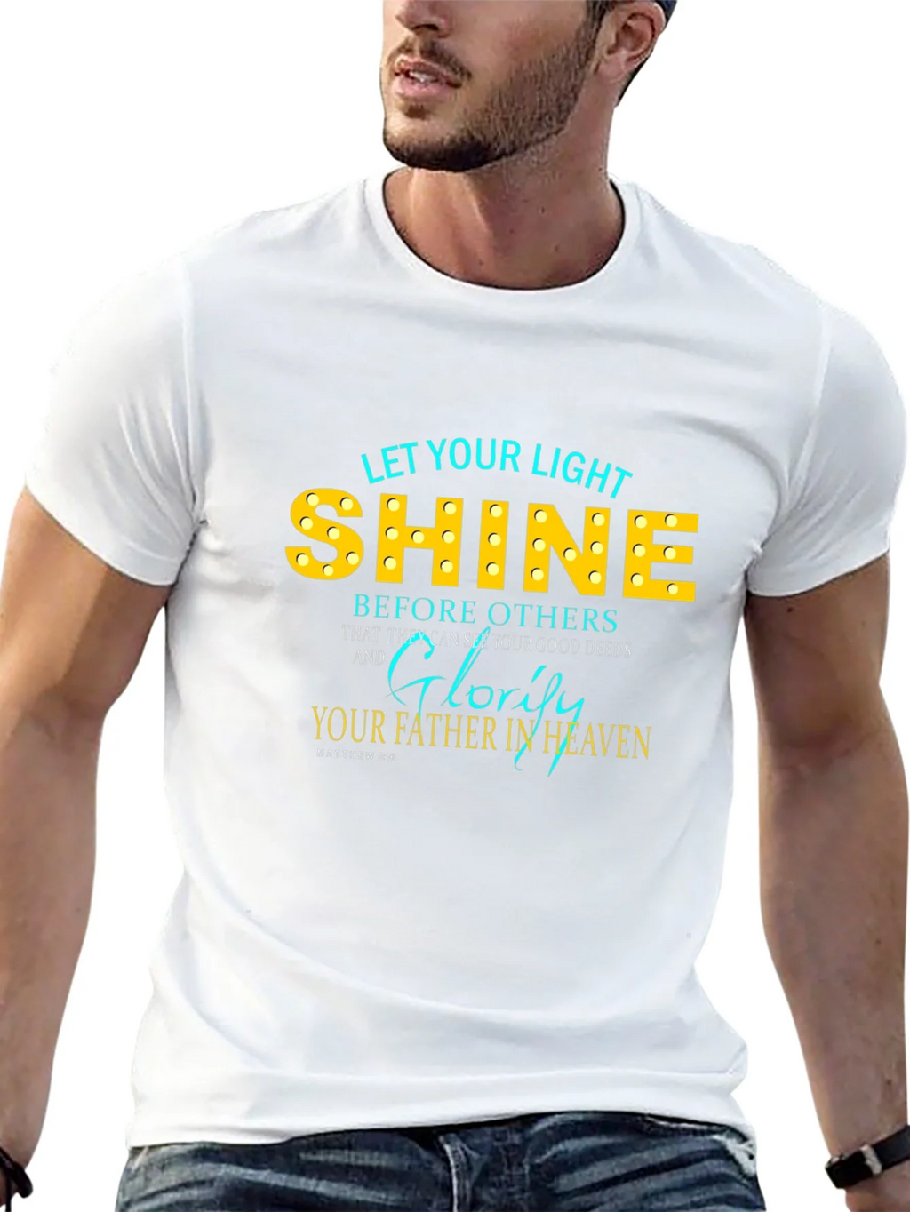 Let Your Light Shine Christian T-Shirt product image 12