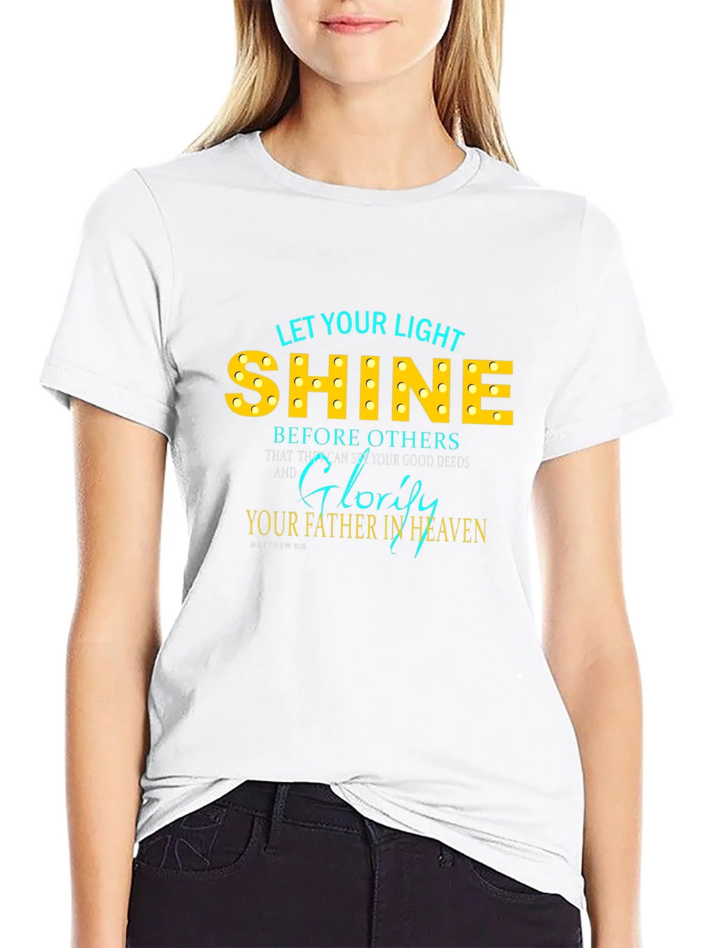 Let Your Light Shine Christian T-Shirt product image 8