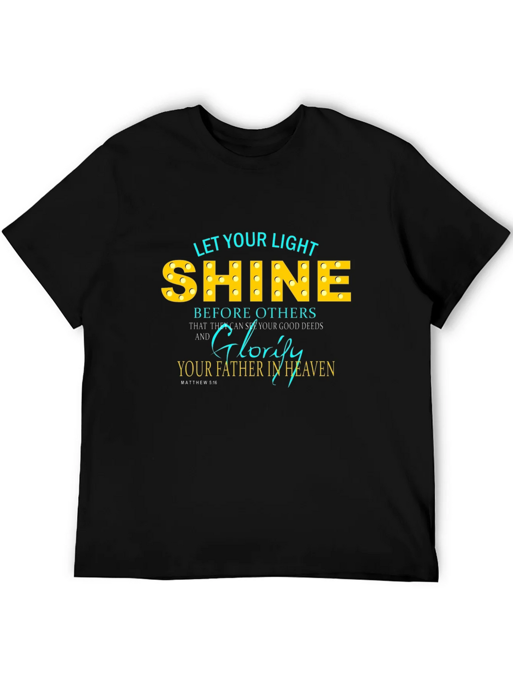 Let Your Light Shine Christian T-Shirt product image 5