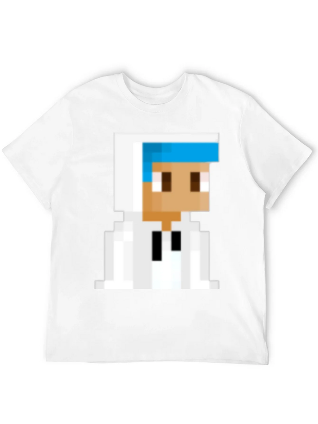 Pixelated Character Graphic Tee - Black Cotton Blend product image 11