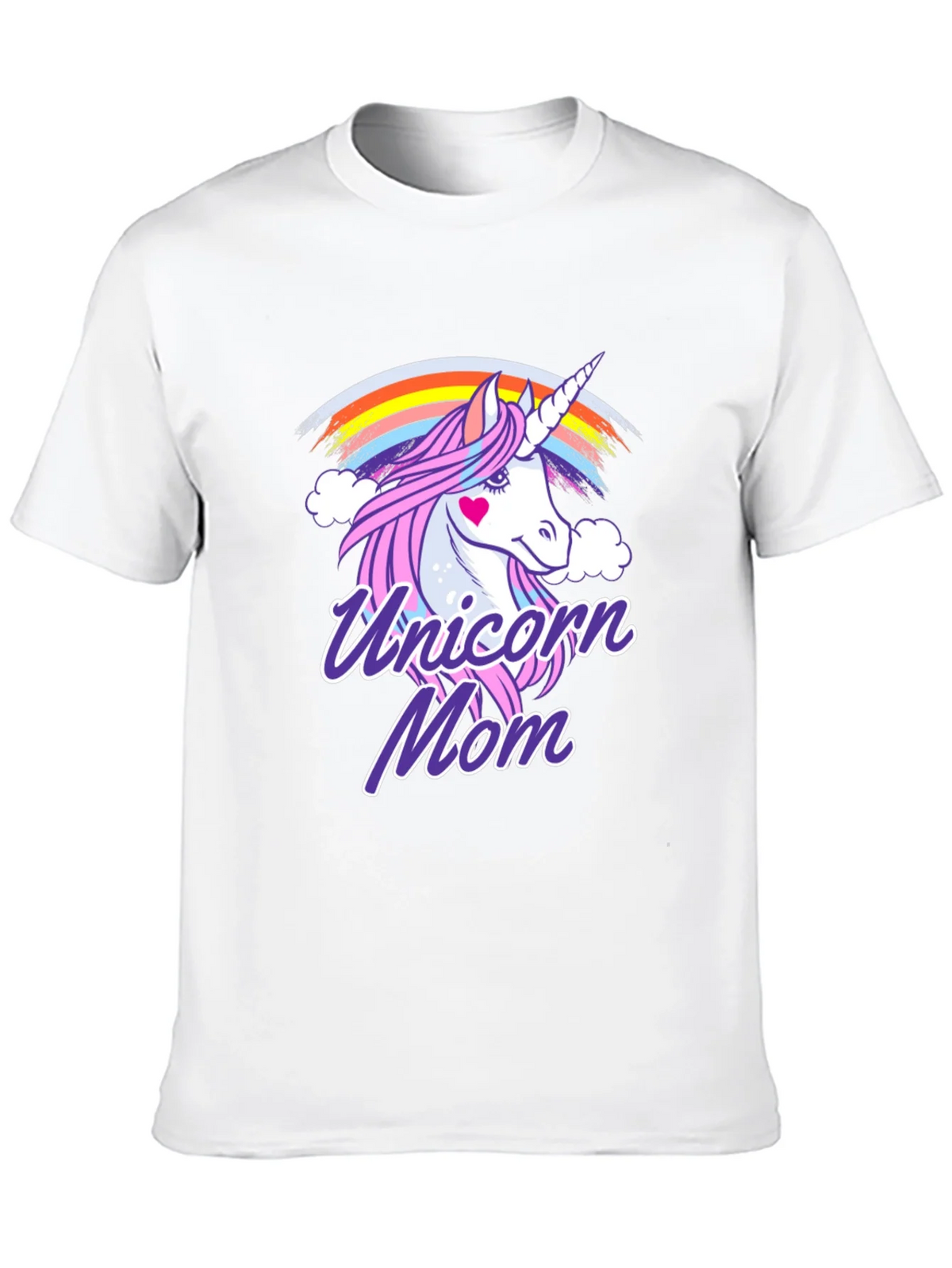 Unicorn Mom Graphic T-Shirt - Cute Rainbow Design product image 9