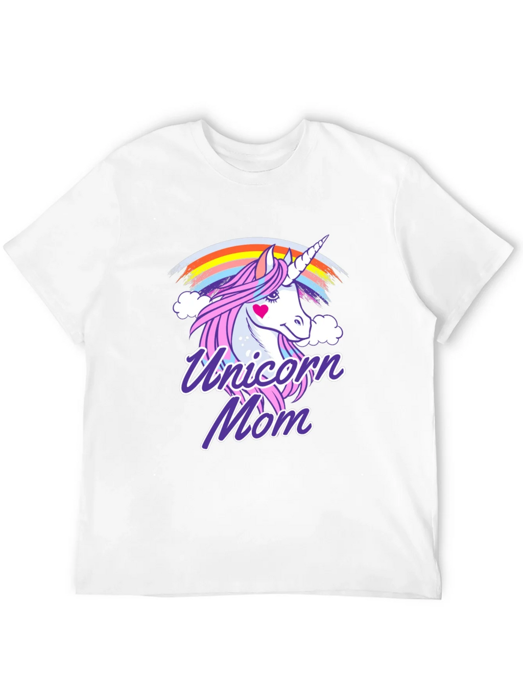 Unicorn Mom Graphic T-Shirt - Cute Rainbow Design product image 11
