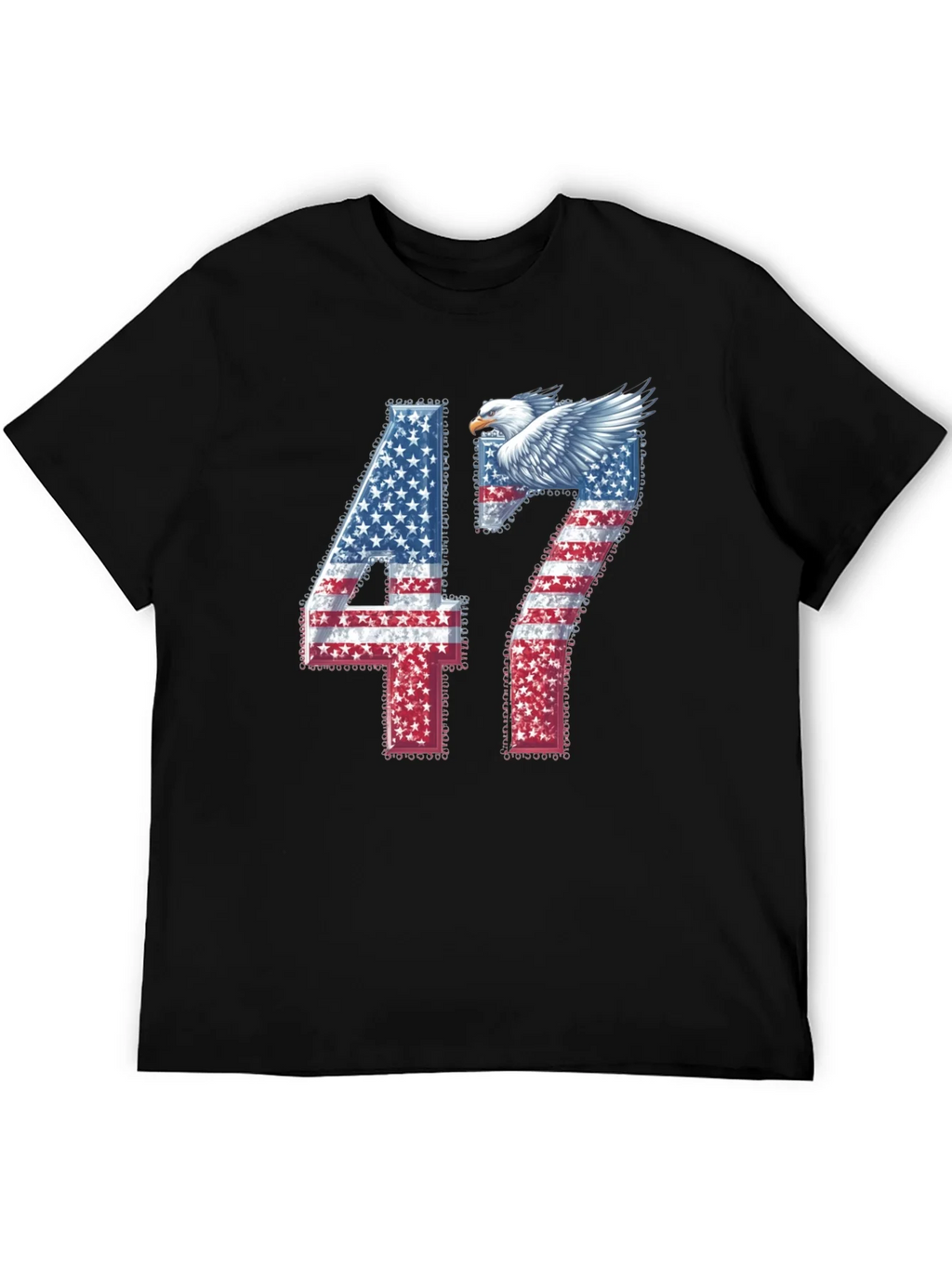 American Flag Eagle 47 Graphic Tee product image 5