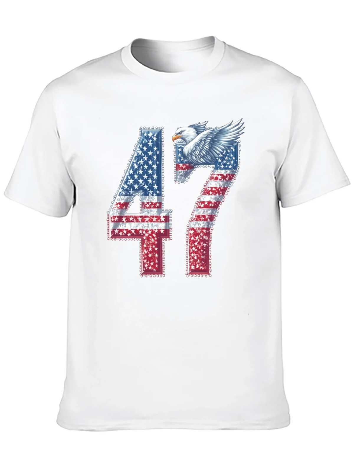 American Flag Eagle 47 Graphic Tee product image 9