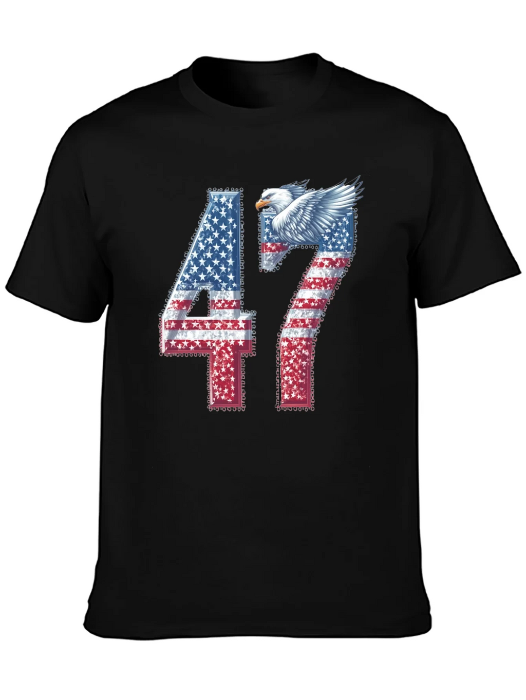 American Flag Eagle 47 Graphic Tee product image 3