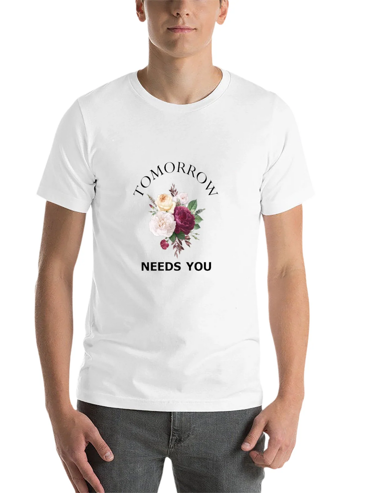 Floral Tomorrow Needs You Graphic Tee product image 10