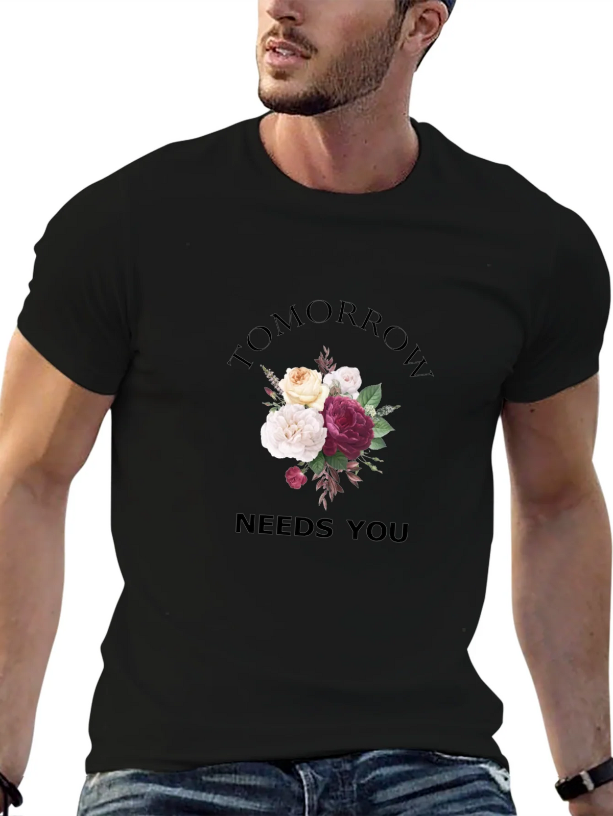 Floral Tomorrow Needs You Graphic Tee product image 6
