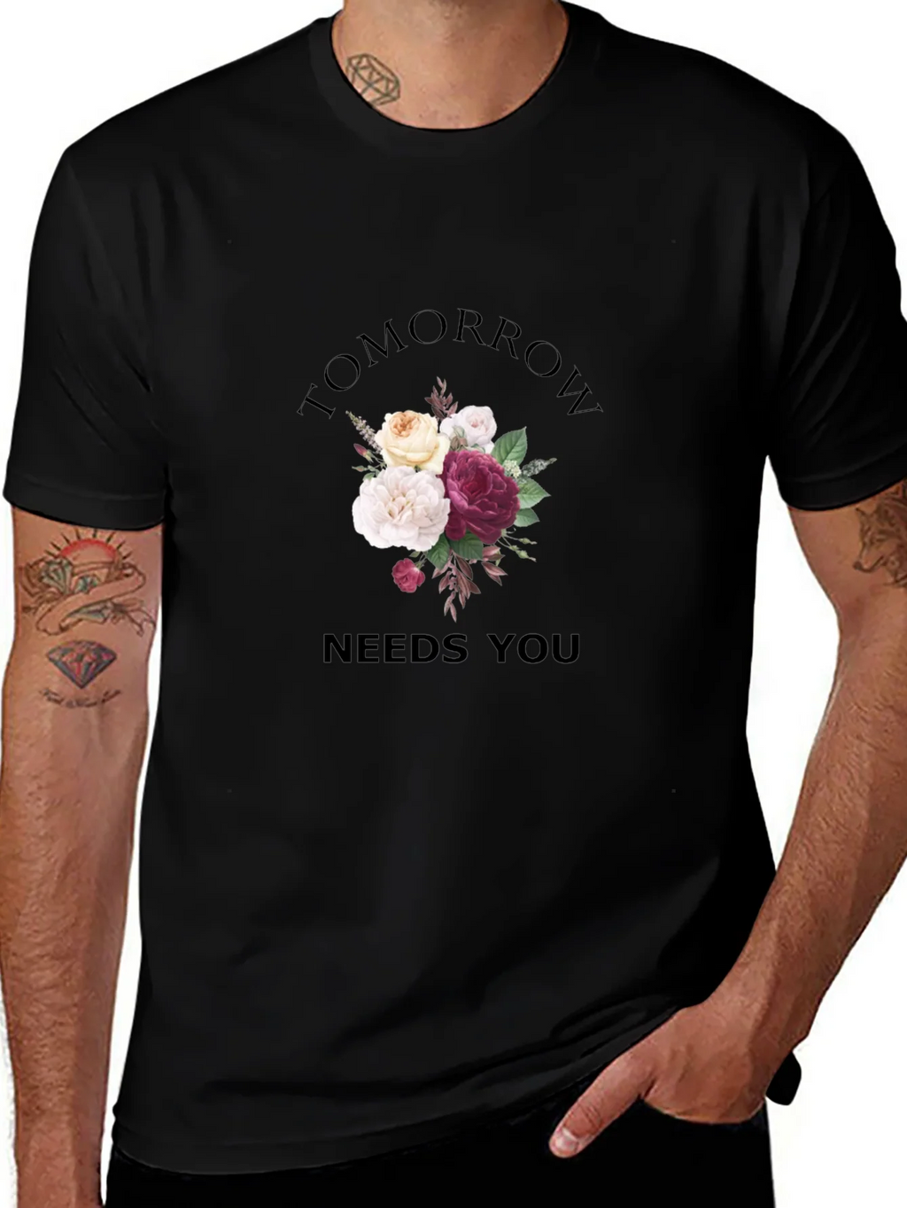 Floral Tomorrow Needs You Graphic Tee product image 1