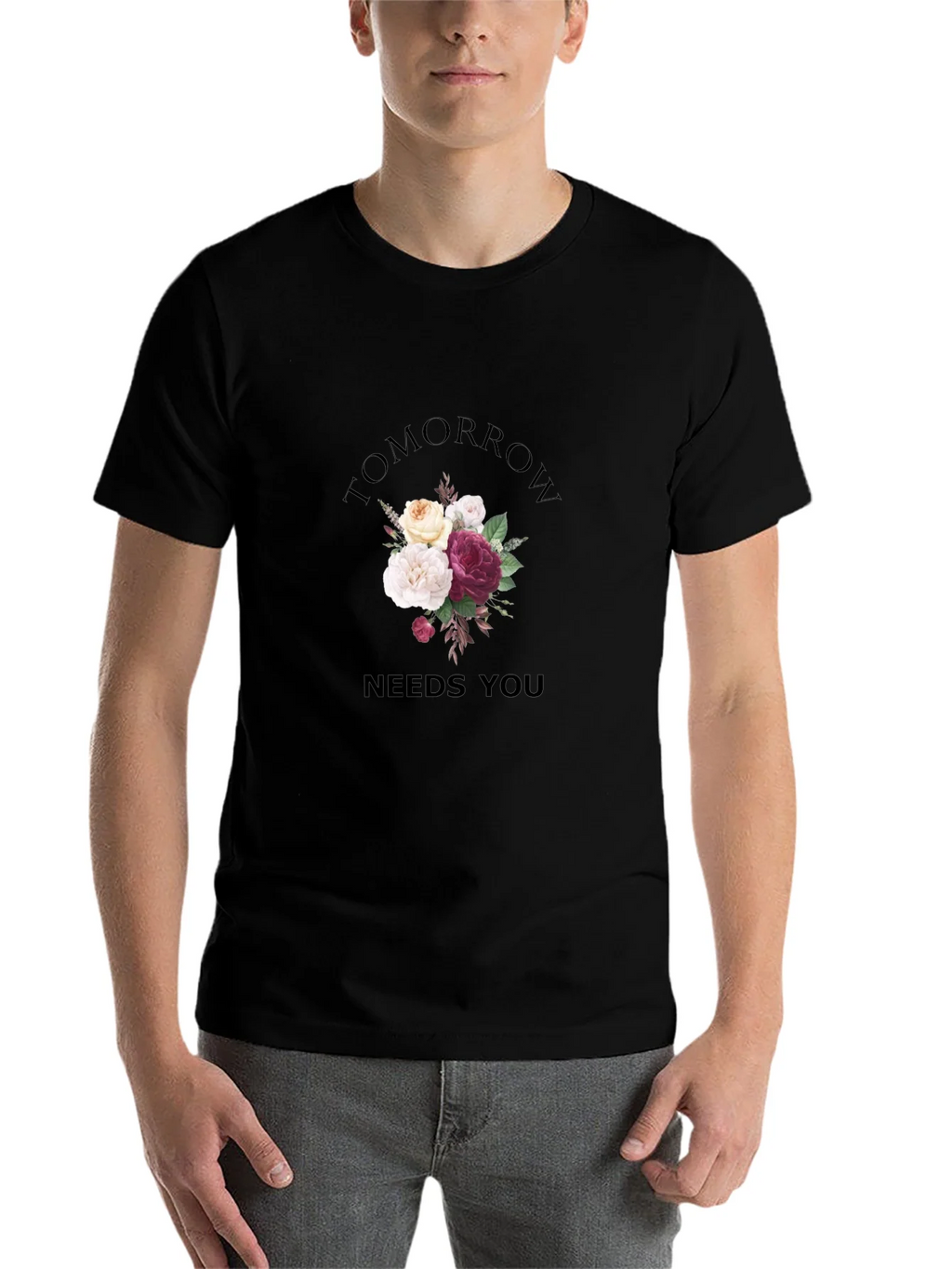 Floral Tomorrow Needs You Graphic Tee product image 4