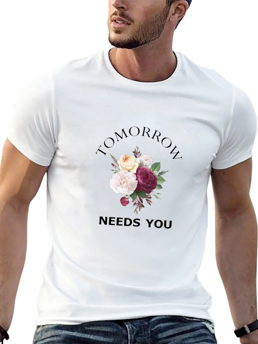 Floral Tomorrow Needs You Graphic Tee product image 12