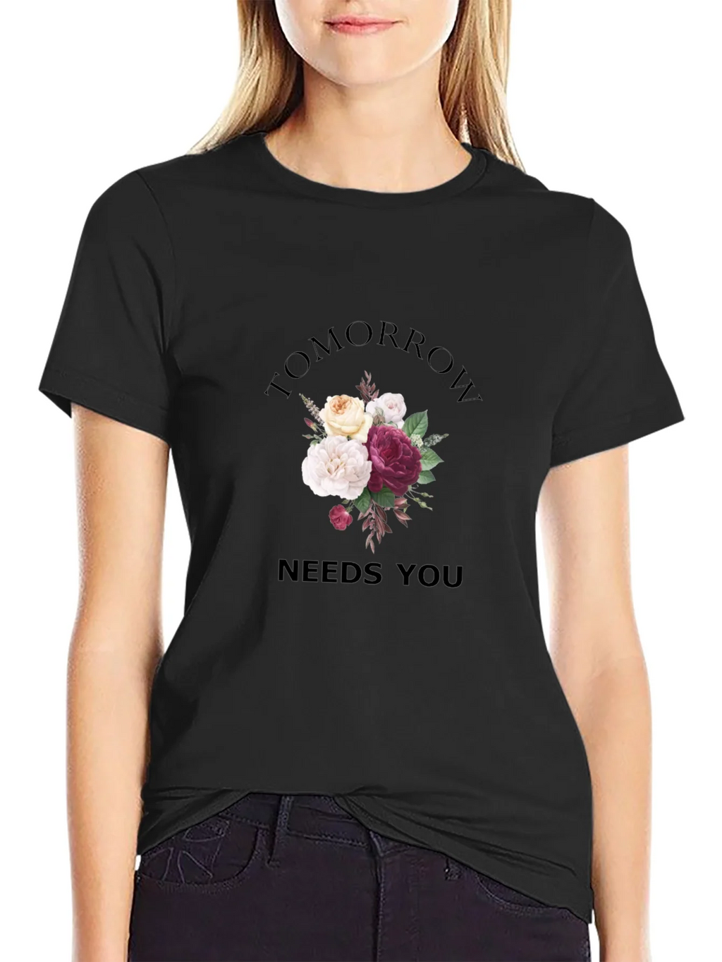 Floral Tomorrow Needs You Graphic Tee product image 2