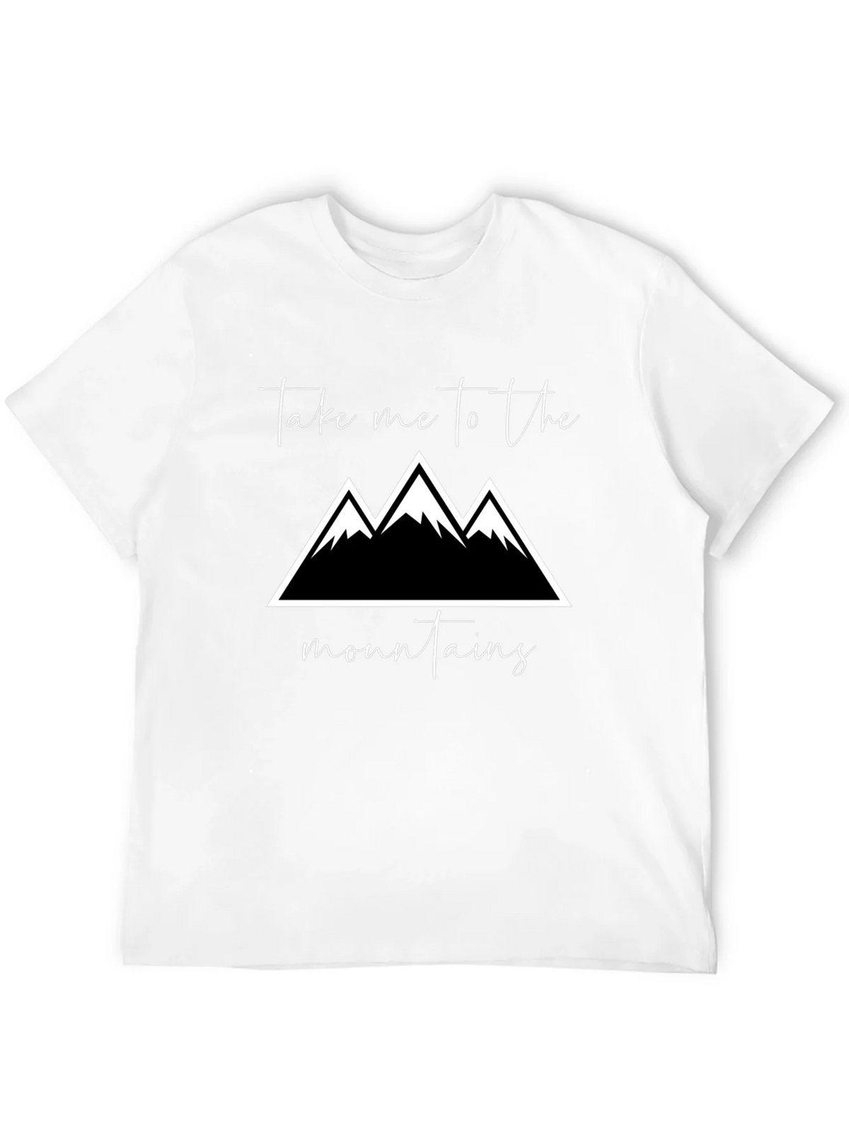 Mountains Graphic Tee - Black Cotton T-Shirt product image 11