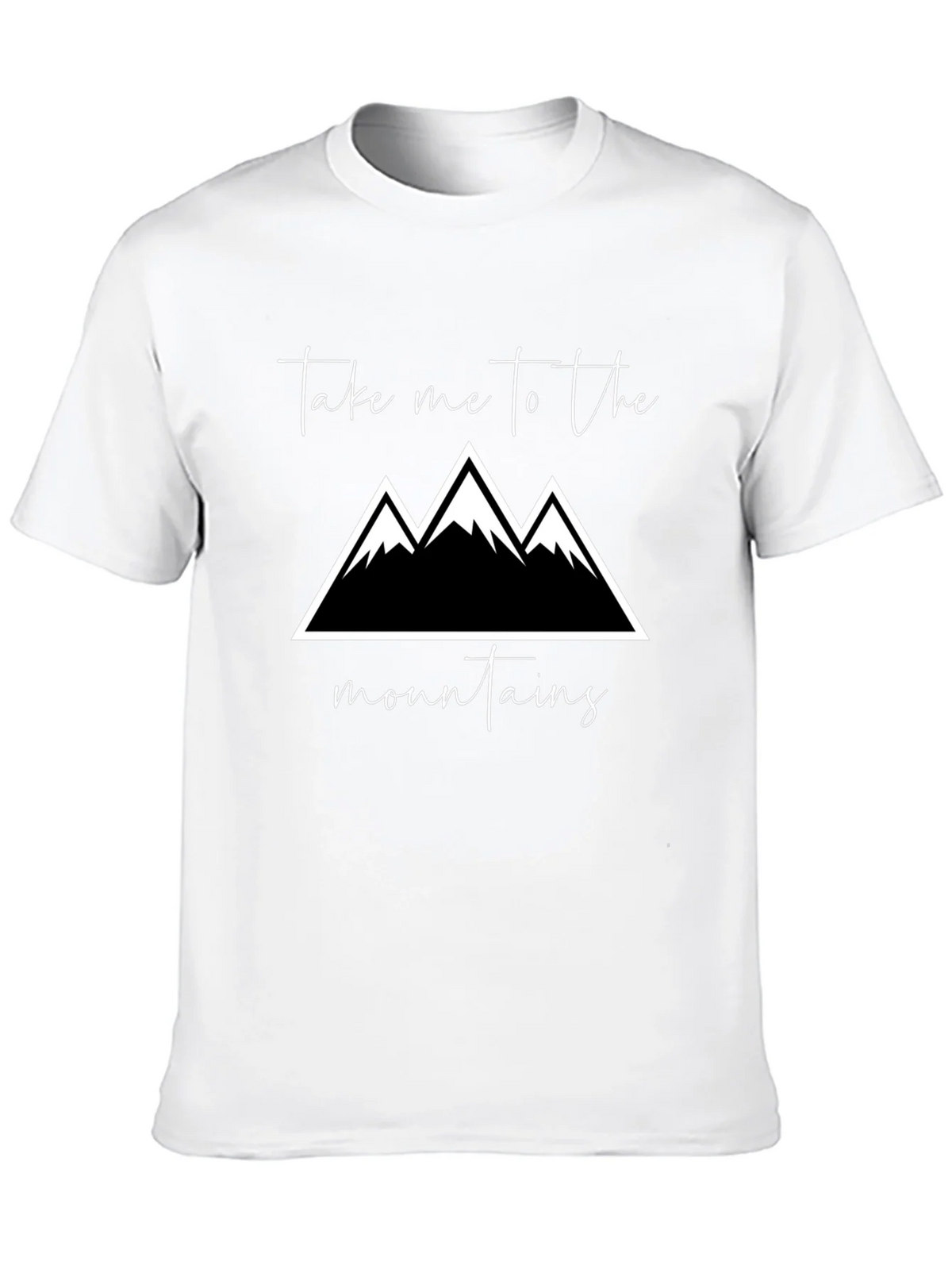 Mountains Graphic Tee - Black Cotton T-Shirt product image 9