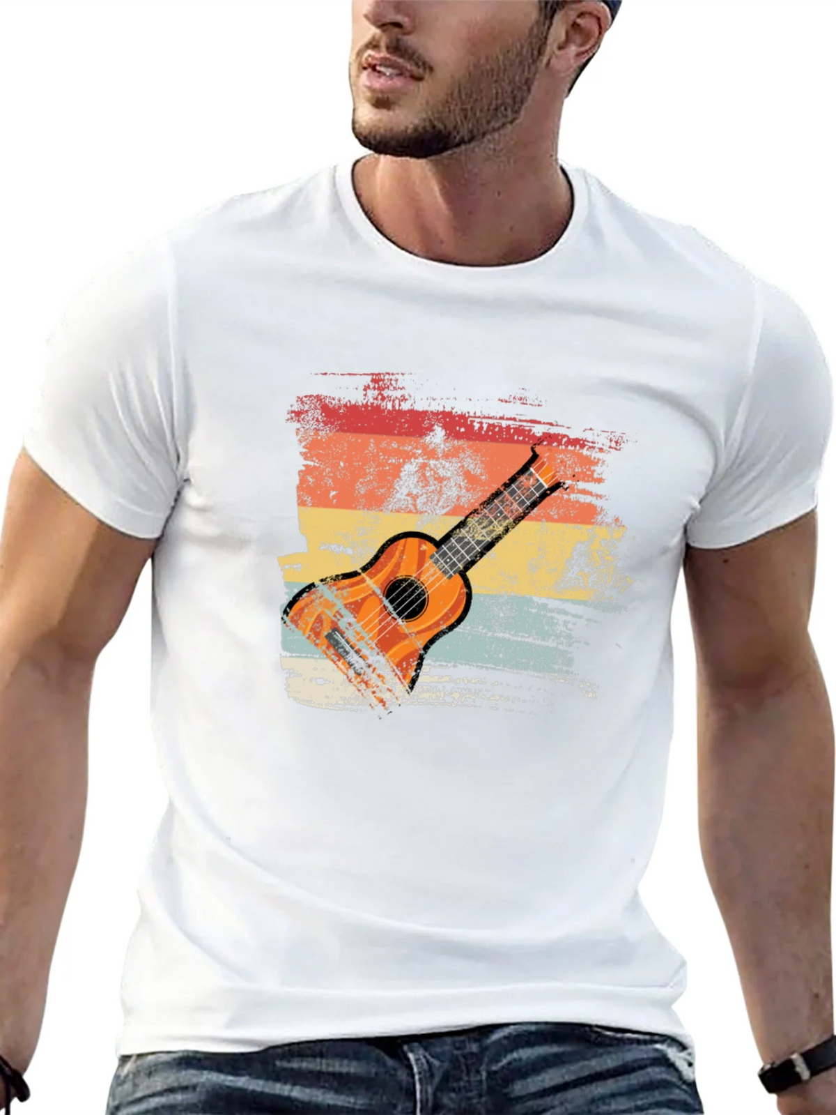 Retro Guitar Graphic T-Shirt product image 12