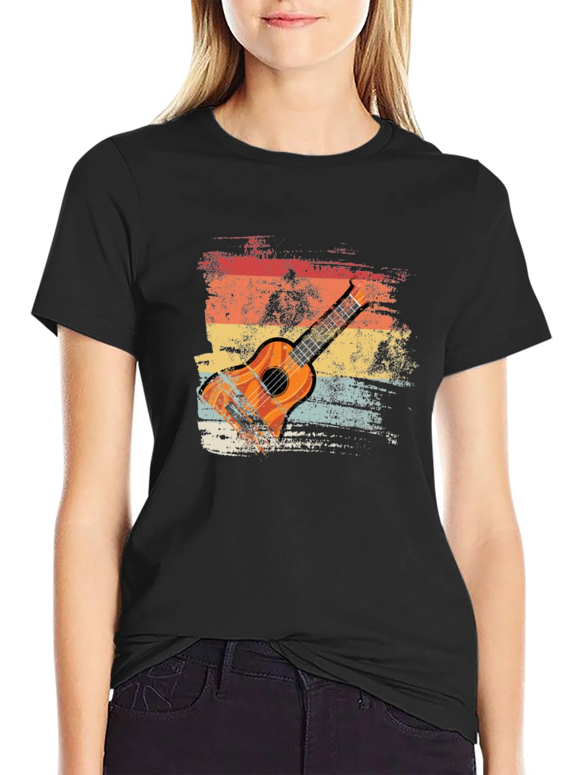 Retro Guitar Graphic T-Shirt product image 2