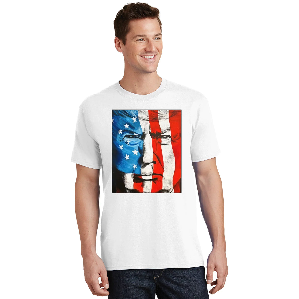 Trump 2024 Patriotic Flag Facepaint Donald 4th Of July product image 1