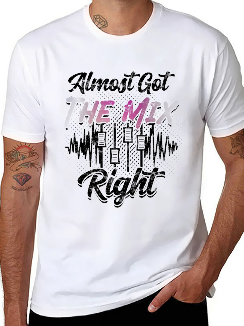 Almost Got the Mix Right T-Shirt - Black product image 7