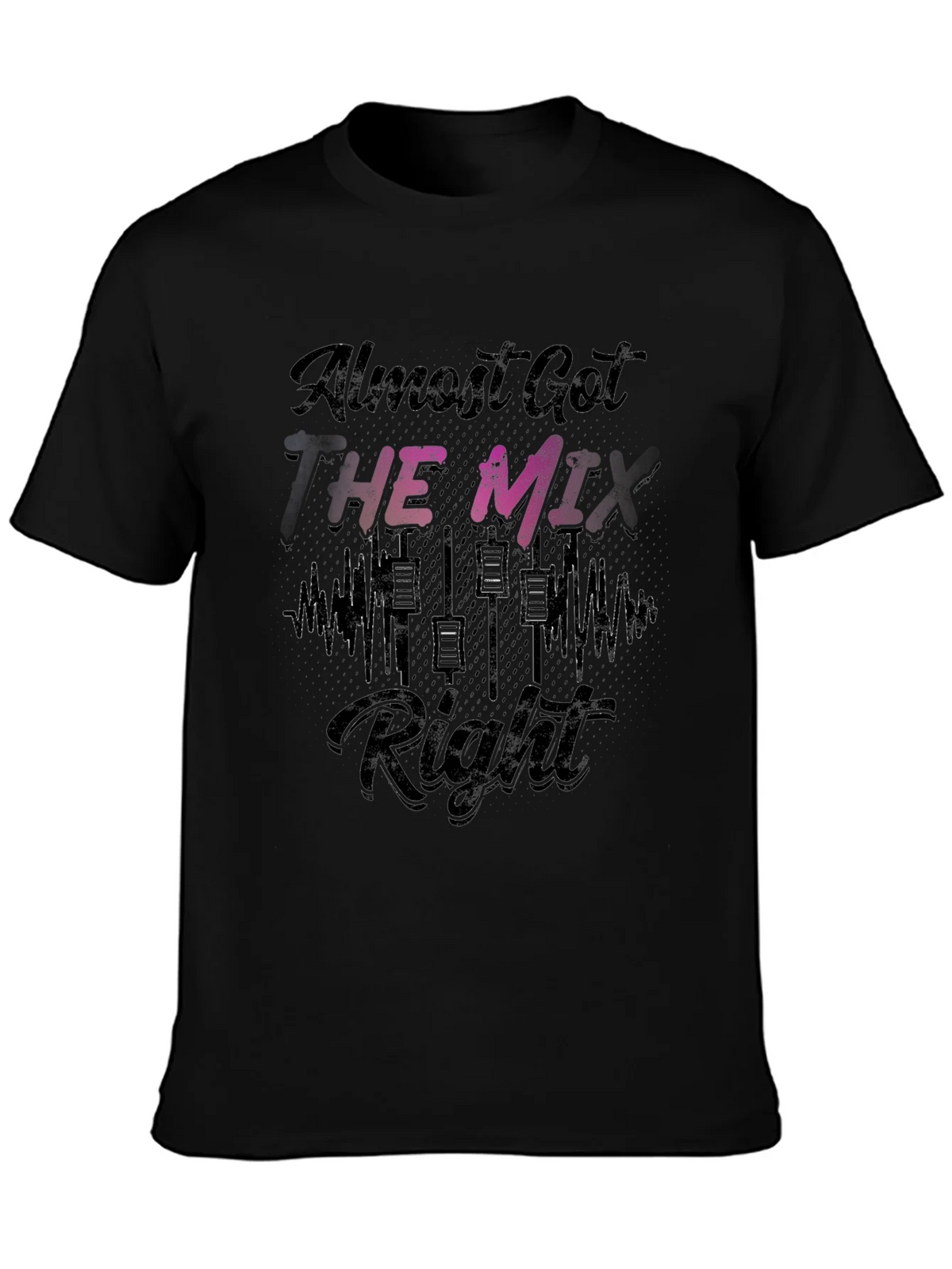Almost Got the Mix Right T-Shirt - Black product image 3
