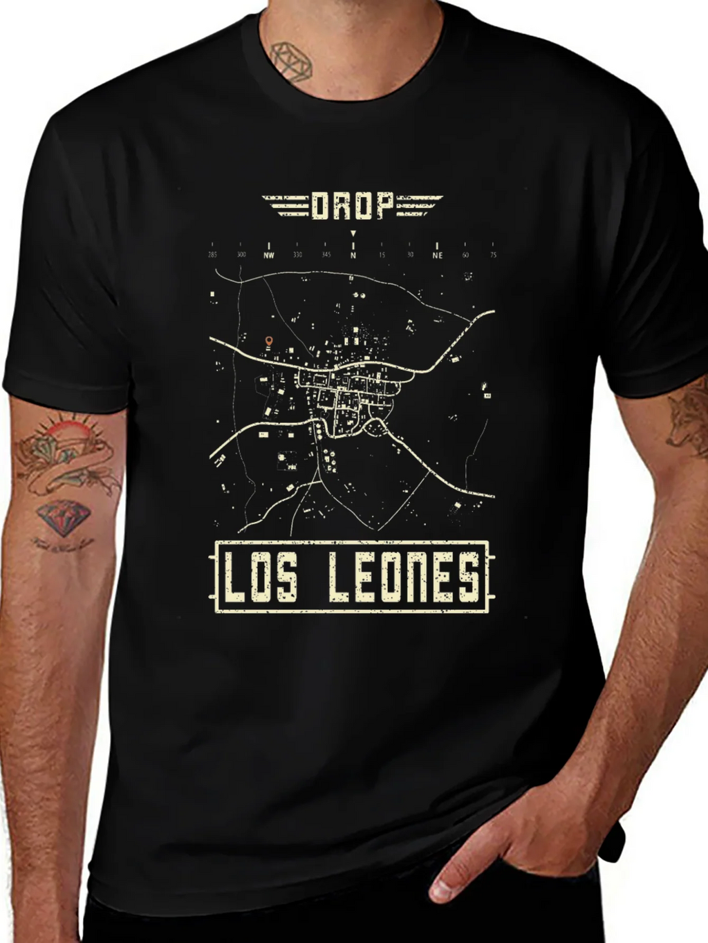 Los Leones PUBG Map T-Shirt - Drop in Style! product image 1