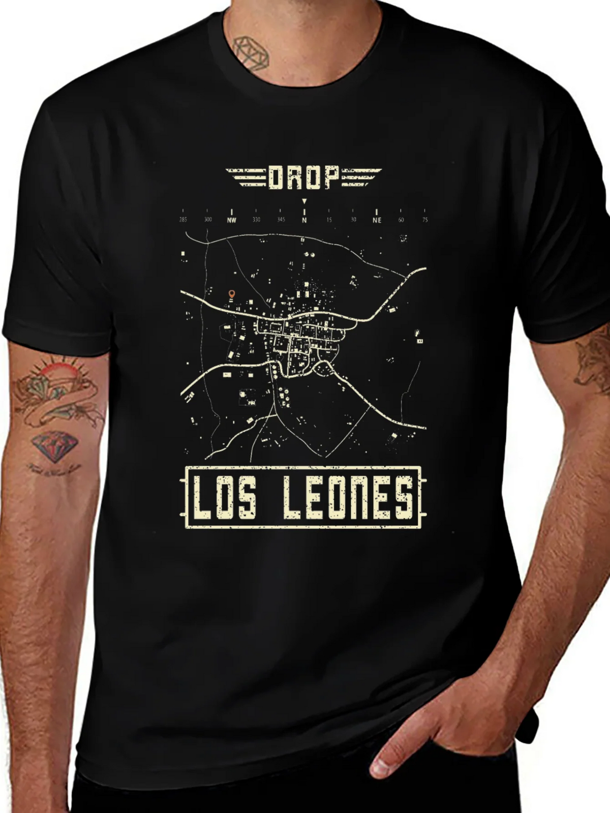 Los Leones PUBG Map T-Shirt - Drop in Style! product image 1