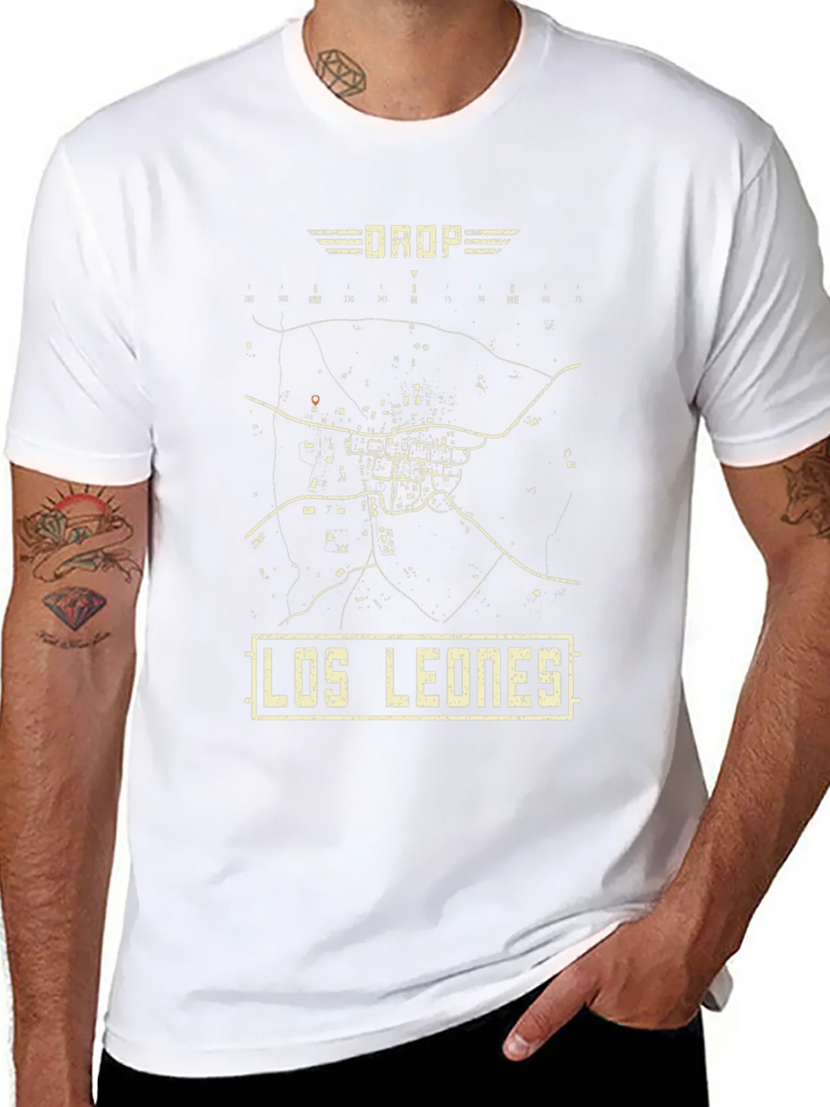 Los Leones PUBG Map T-Shirt - Drop in Style! product image 7