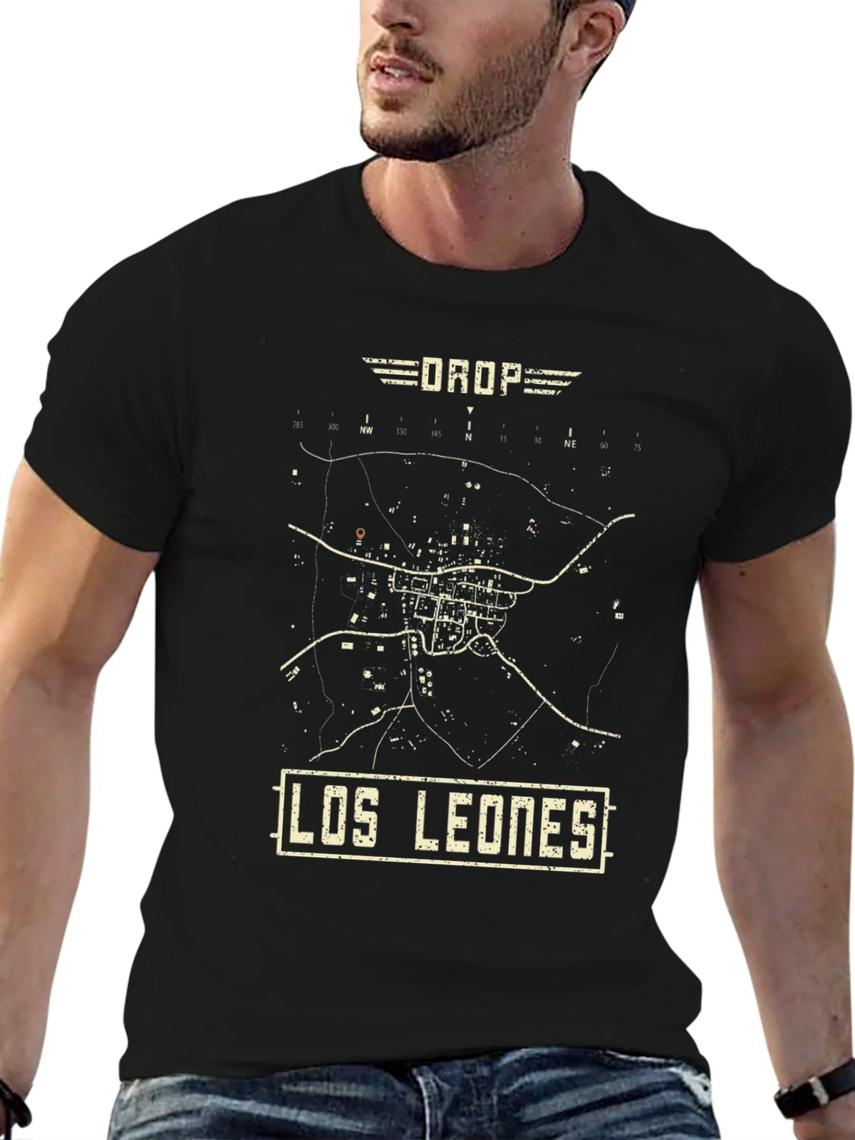 Los Leones PUBG Map T-Shirt - Drop in Style! product image 6