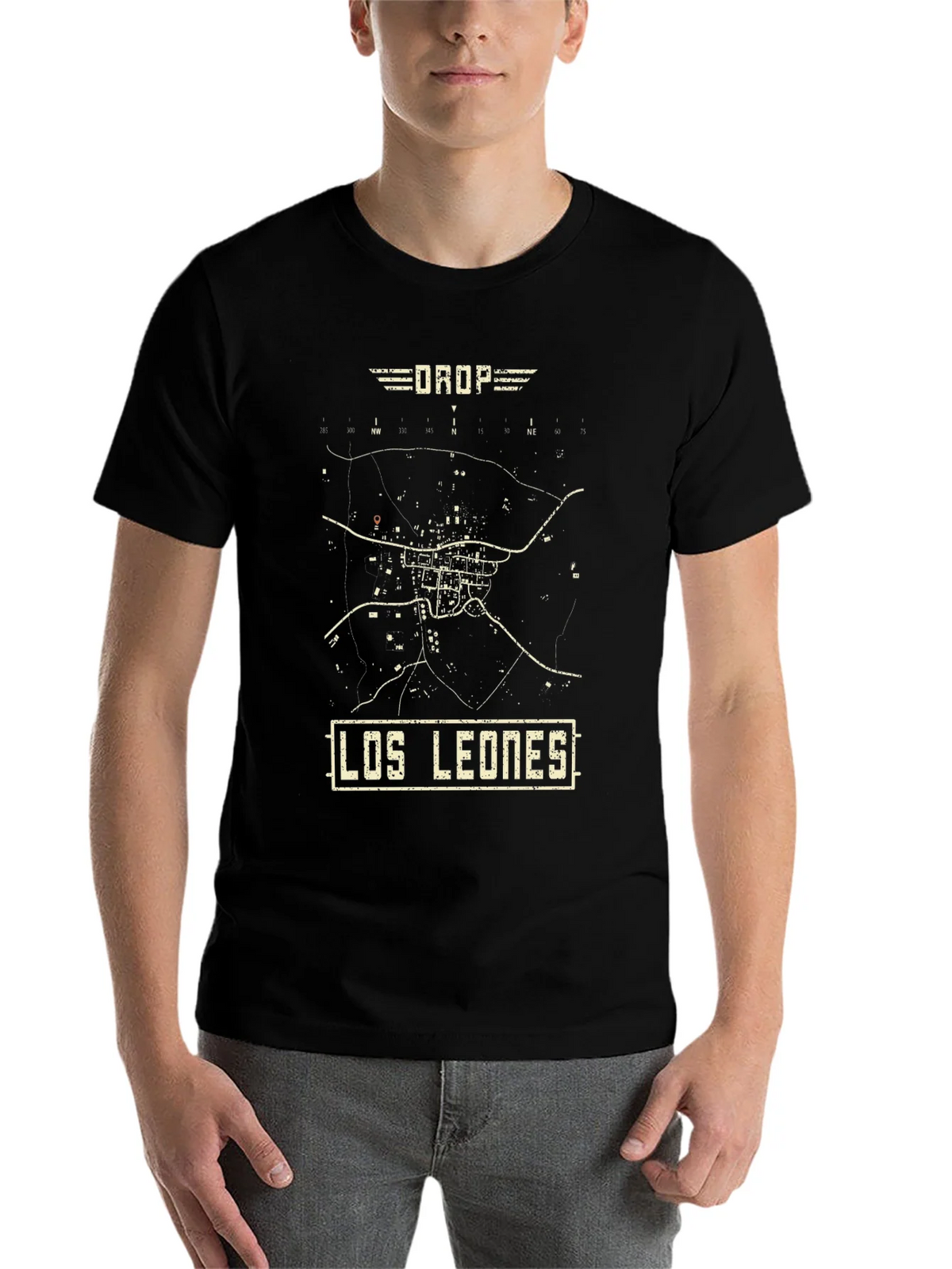 Los Leones PUBG Map T-Shirt - Drop in Style! product image 4