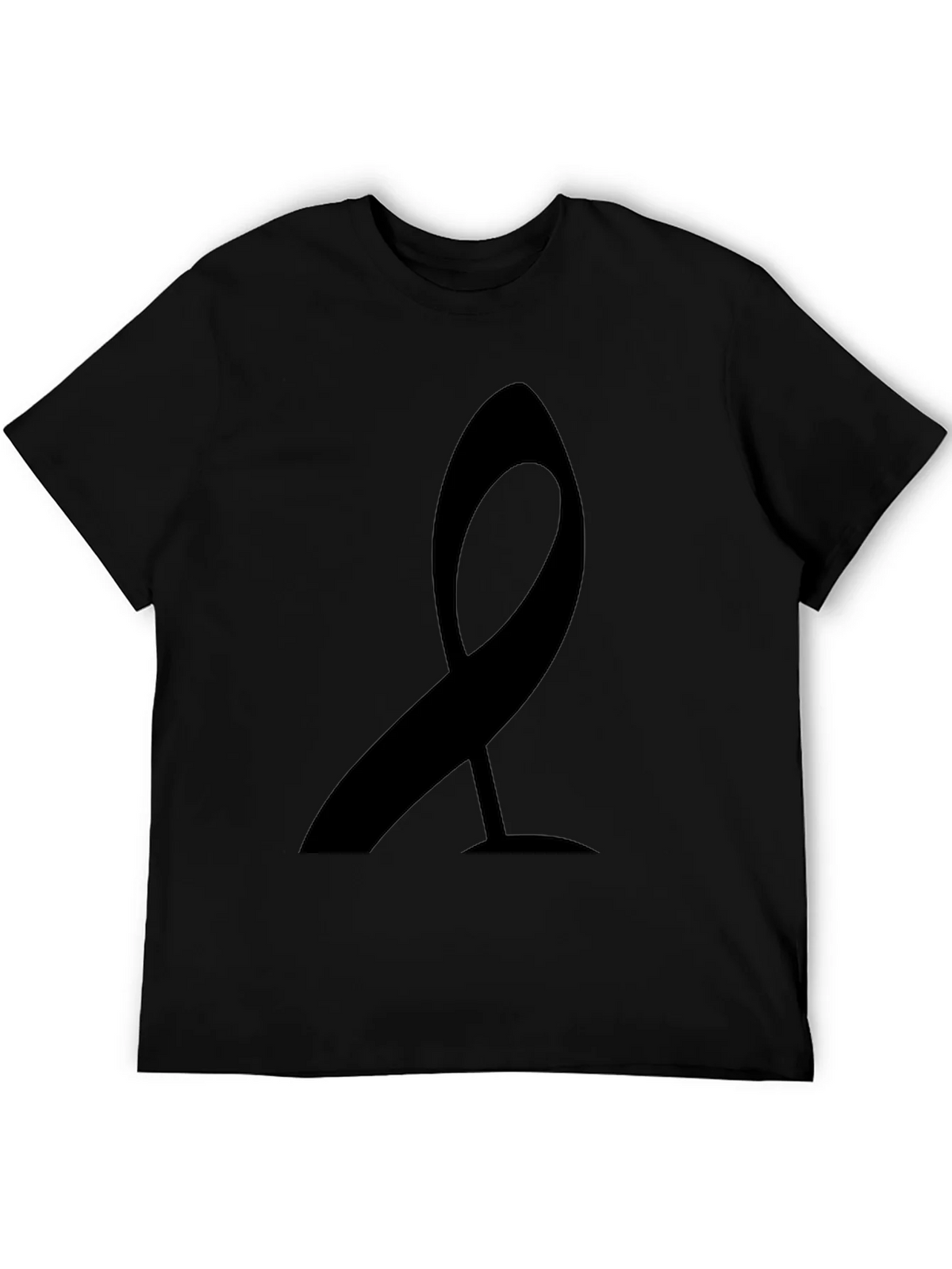 Modern Ribbon Graphic Tee - Black Casual Shirt product image 5