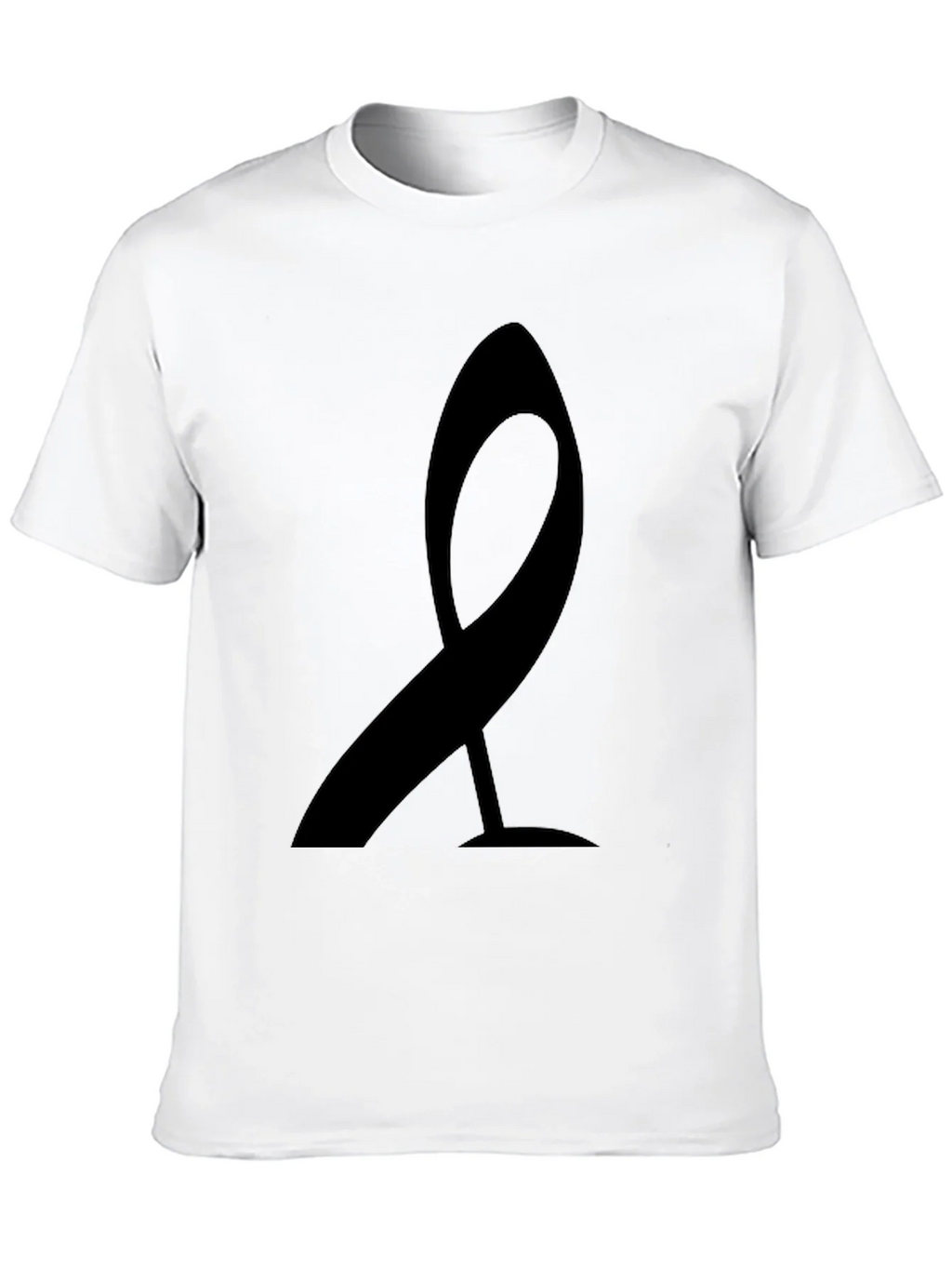 Modern Ribbon Graphic Tee - Black Casual Shirt product image 9
