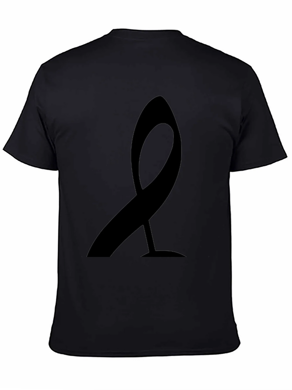 Modern Ribbon Graphic Tee - Black Casual Shirt product image 4