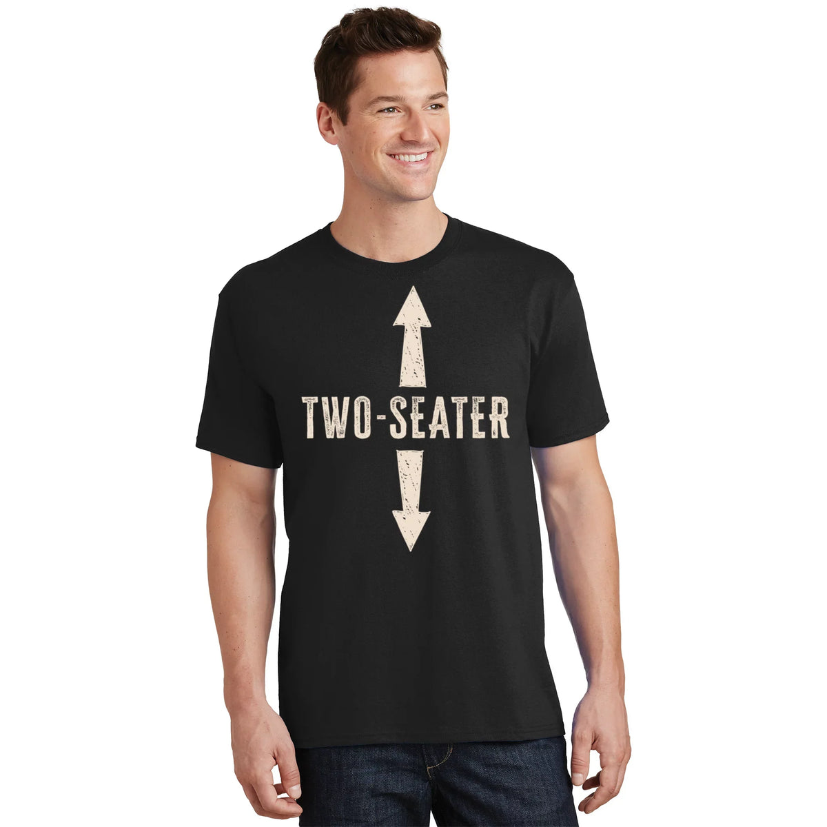 Two Seater Funny Adult Humor Popular Hilarious Quote T-Shirt product image 1