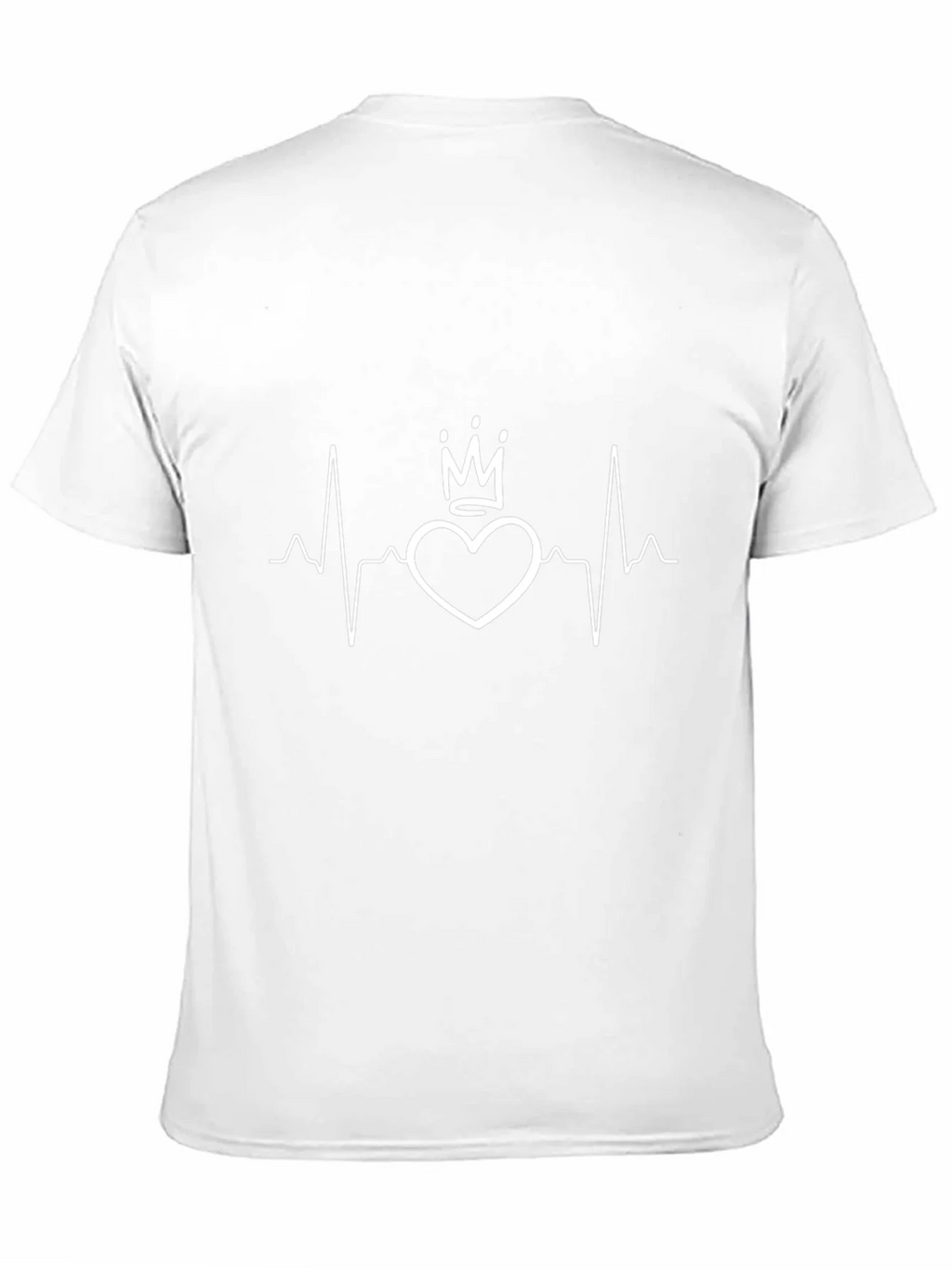 Heartbeat Crown Graphic Tee - Black Cotton product image 9
