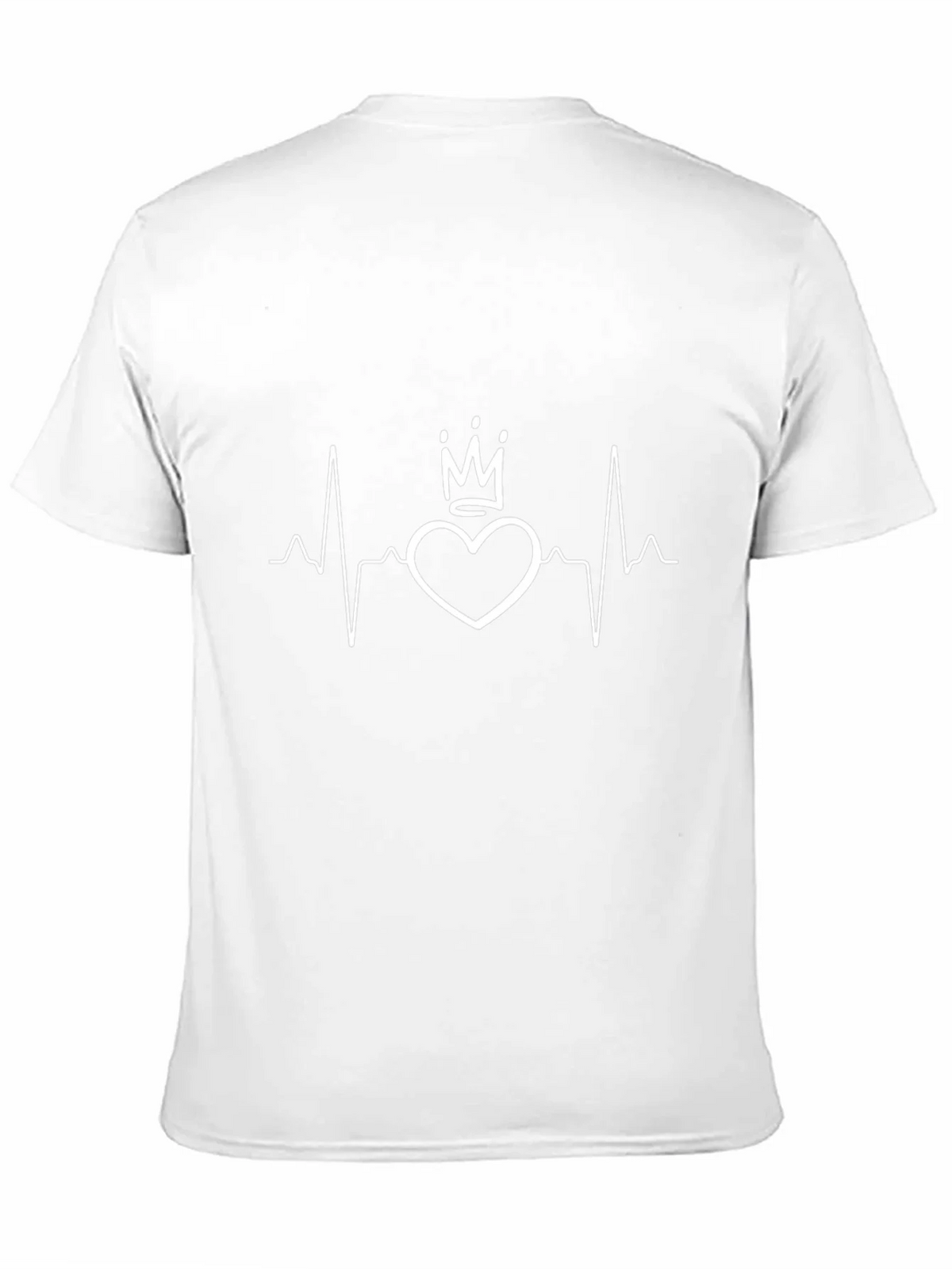 Heartbeat Crown Graphic Tee - Black Cotton product image 9