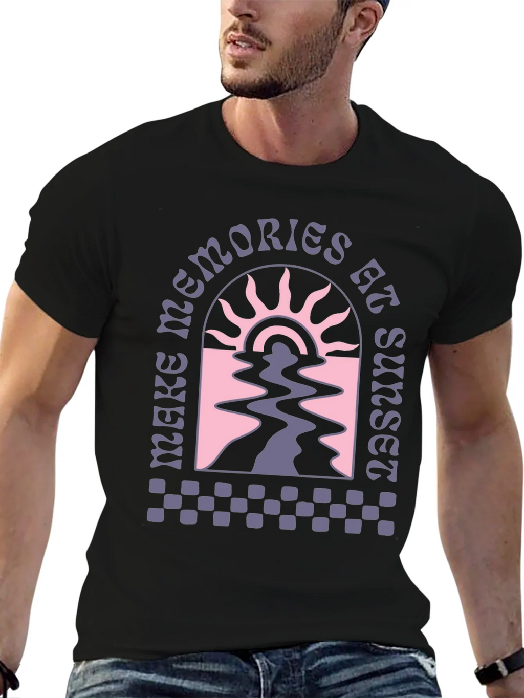 Sunset Memories Graphic Tee - Retro Style product image 6
