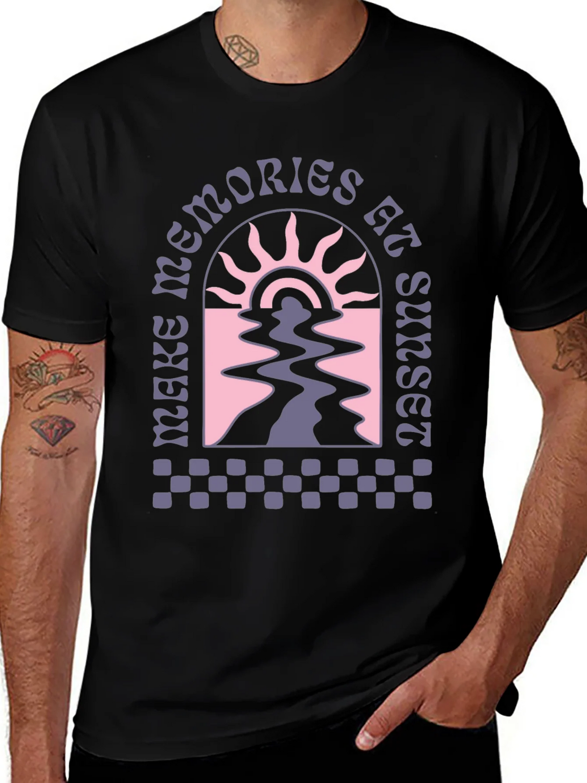 Sunset Memories Graphic Tee - Retro Style product image 1