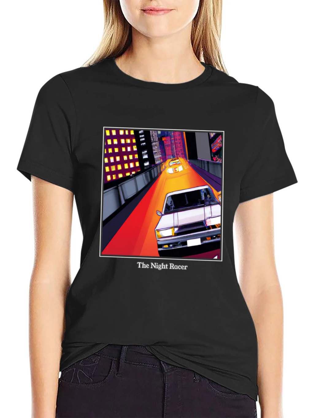 The Night Racer T-Shirt - Retro Car Graphic Tee product image 2