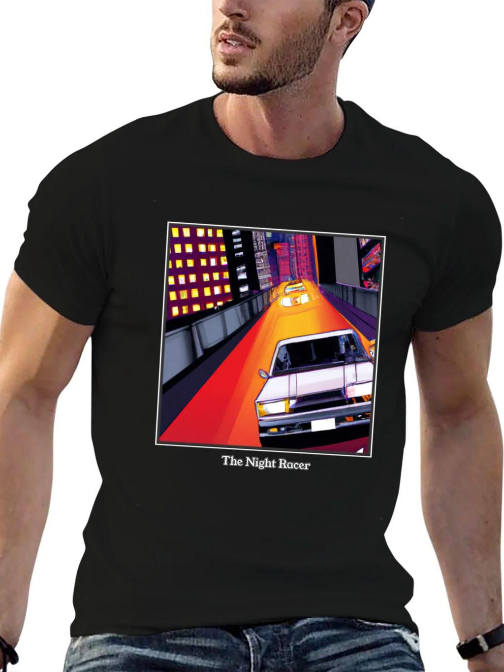 The Night Racer T-Shirt - Retro Car Graphic Tee product image 6