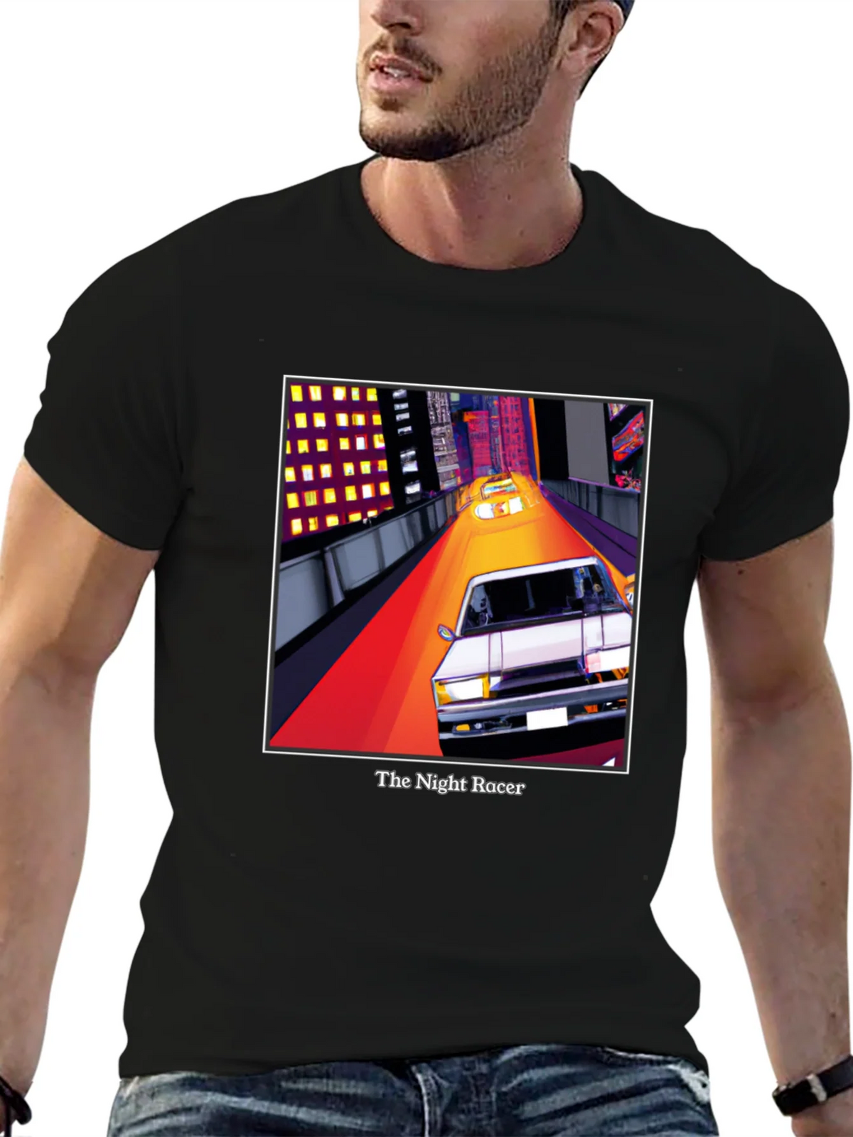 The Night Racer T-Shirt - Retro Car Graphic Tee product image 6