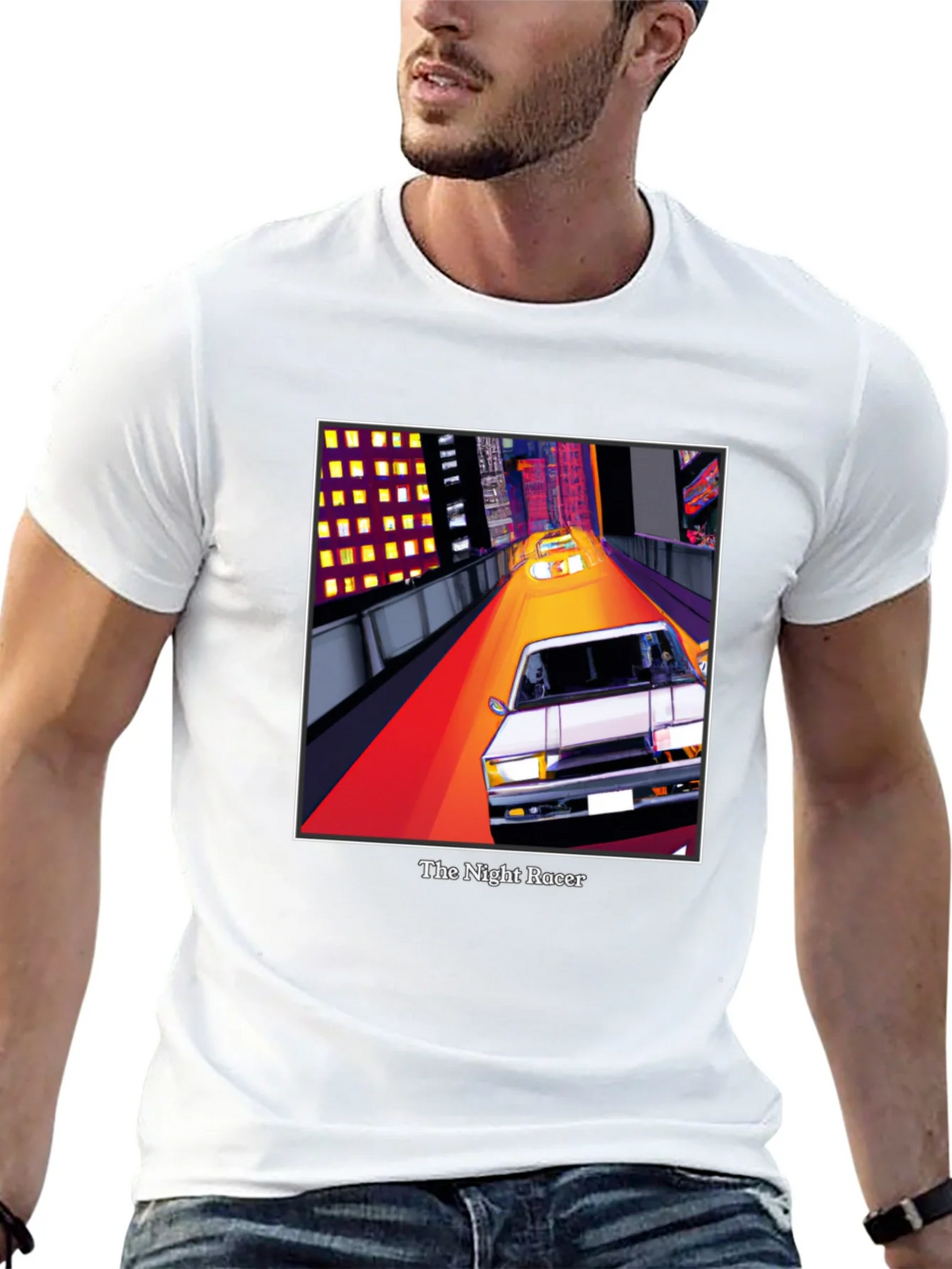 The Night Racer T-Shirt - Retro Car Graphic Tee product image 12
