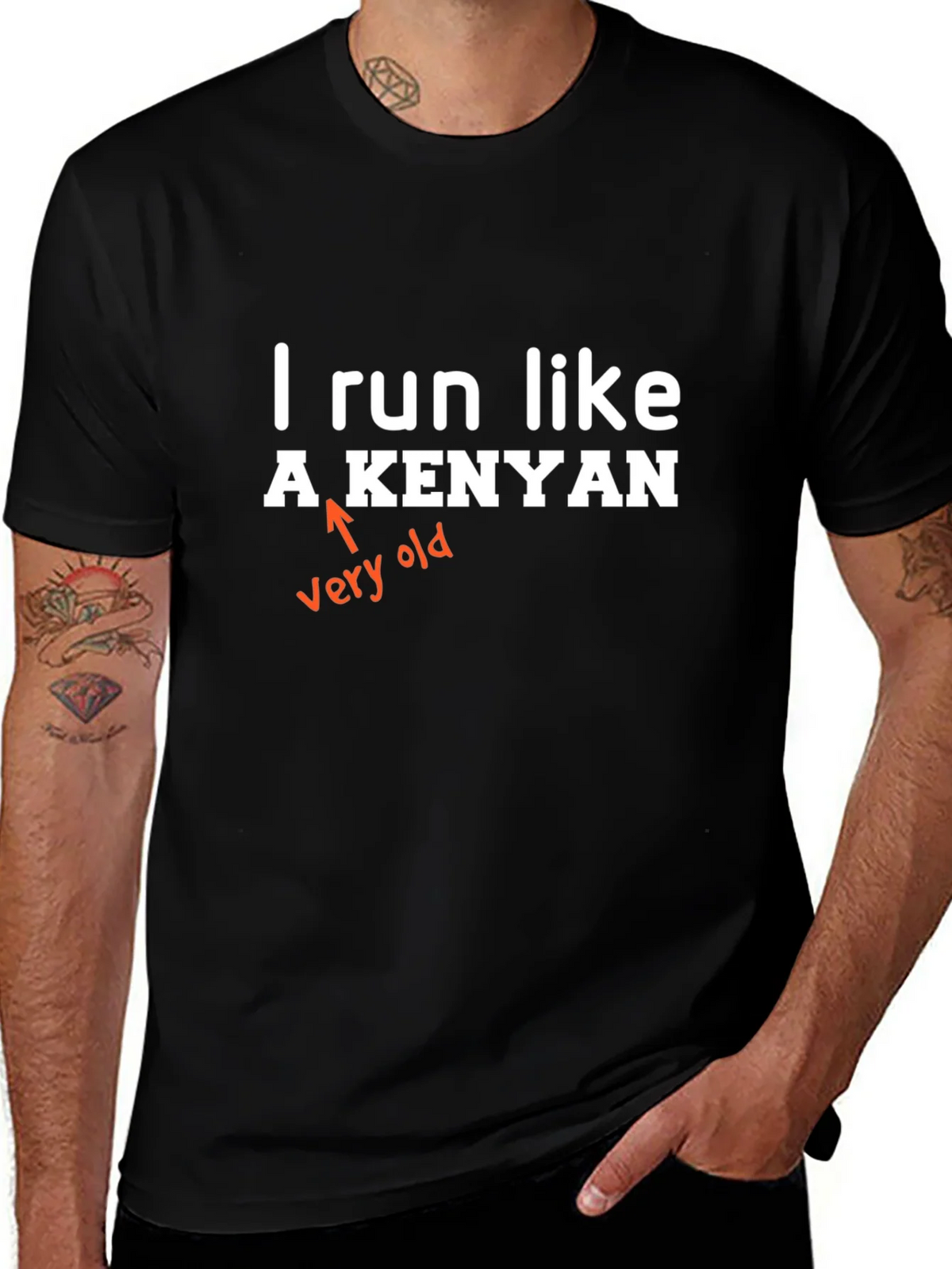 Funny I Run Like A Kenyan Graphic Tee product image 1