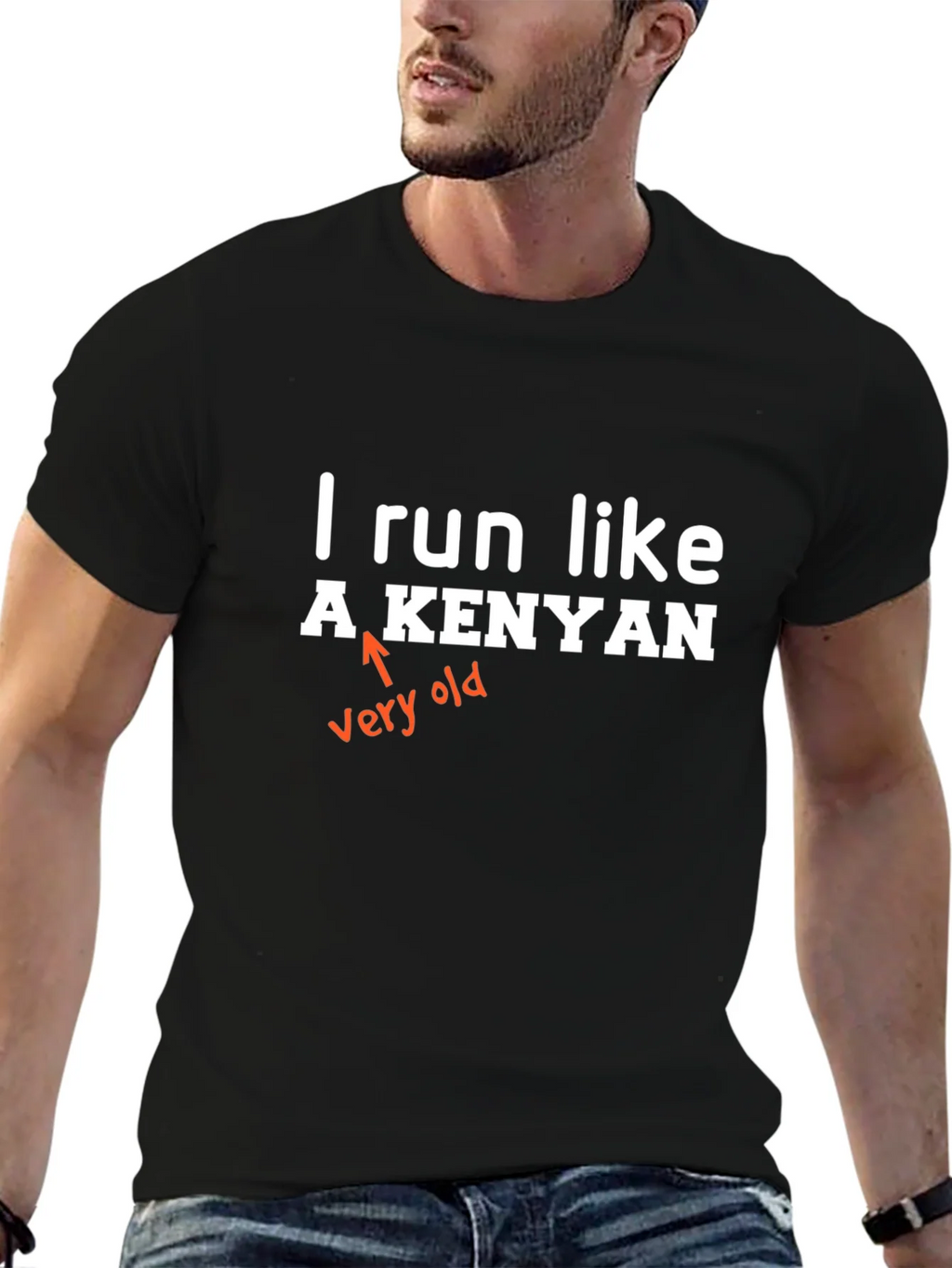 Funny I Run Like A Kenyan Graphic Tee product image 6